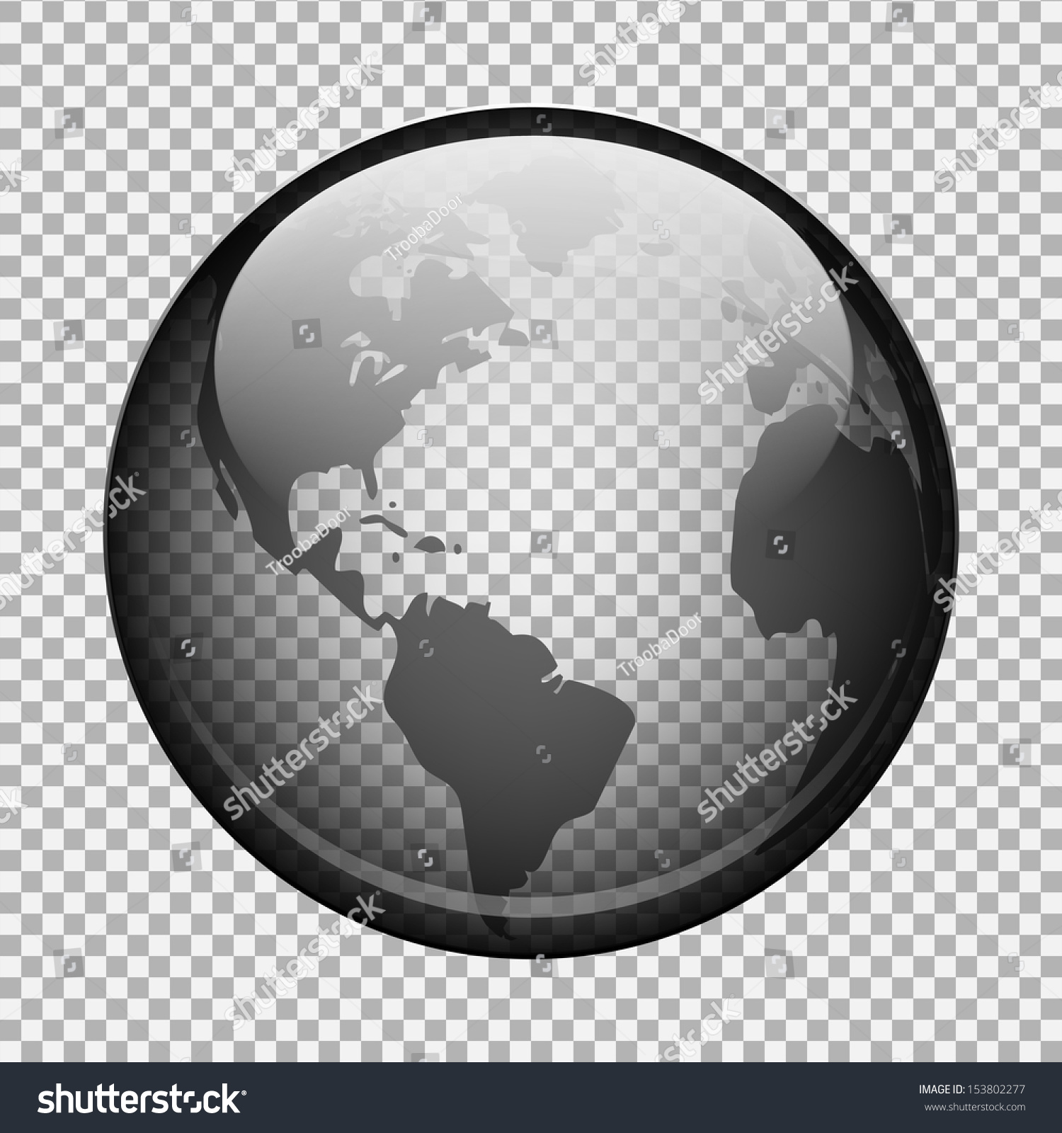 Transparent Globe Stock Vector (Royalty Free) 153802277 - Shutterstock