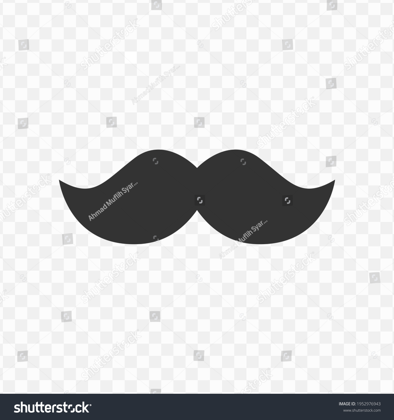 2,057 Mustache on transparent Stock Illustrations, Images & Vectors ...