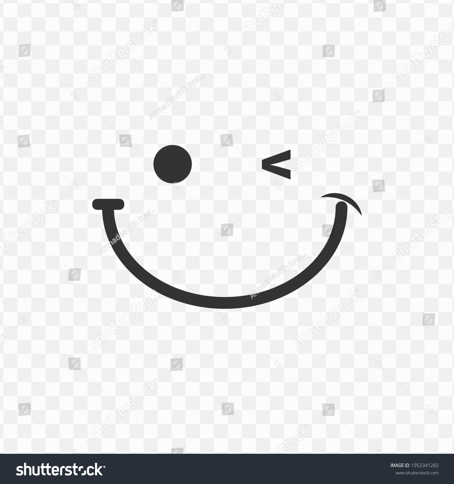 Transparent Smile Icon Png Vector Illustration Stock Vector (Royalty ...