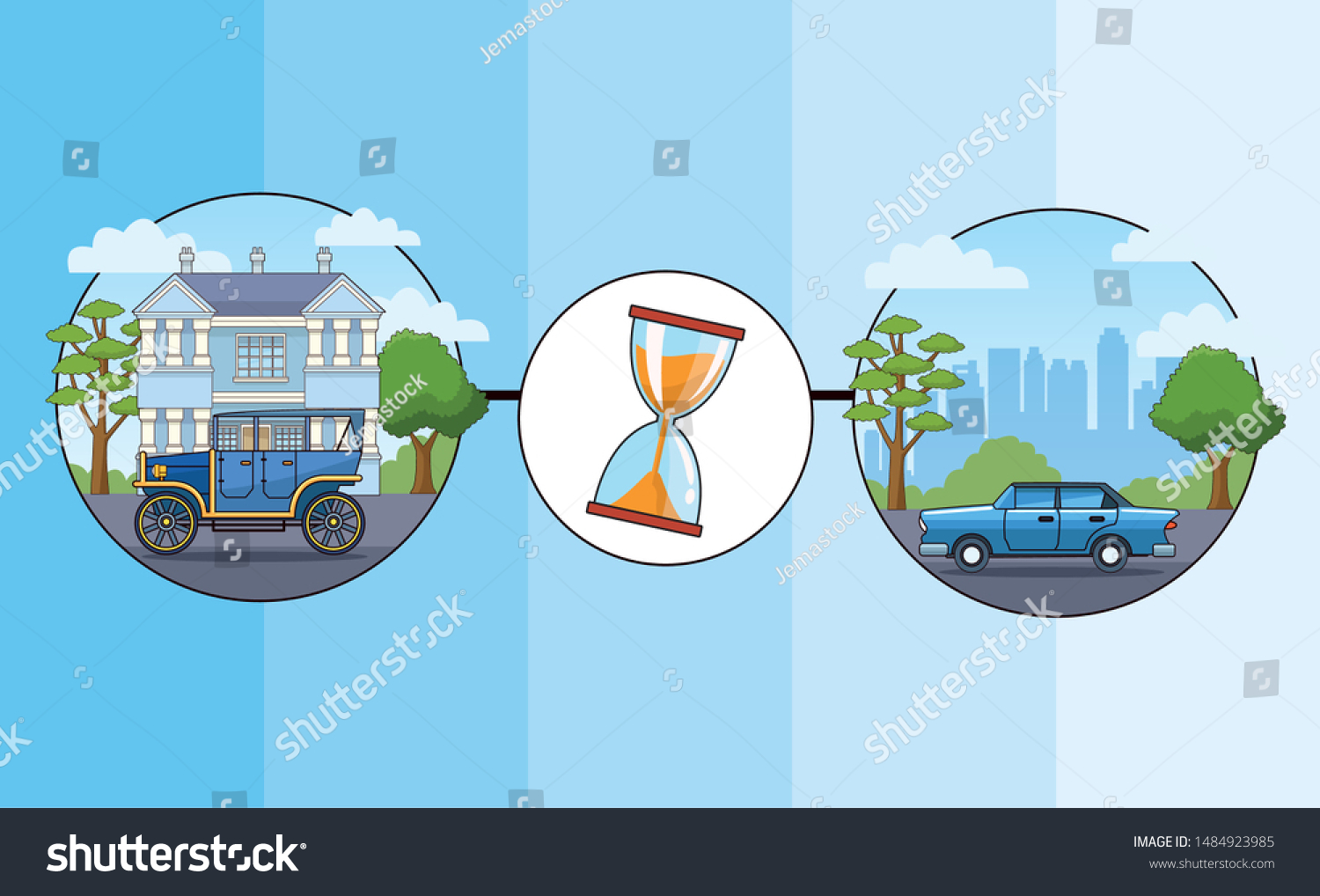 Transport Vehicles Evolution Transportation Timeline Template Stock Transport Vehicles Evolution Transportation Timeline Template Stock