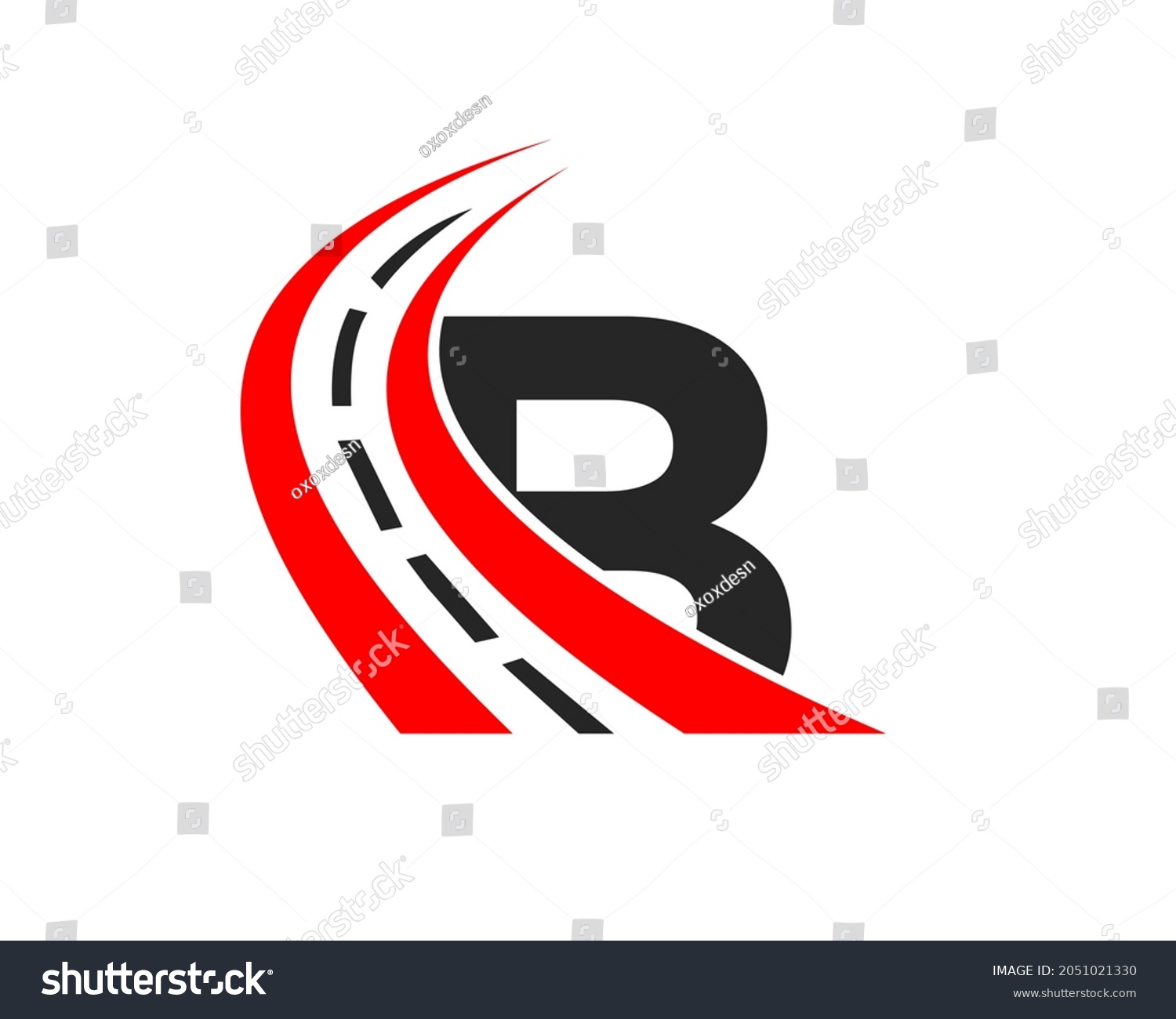 Transport Logo B Letter Concept B Stock Vector (Royalty Free ...