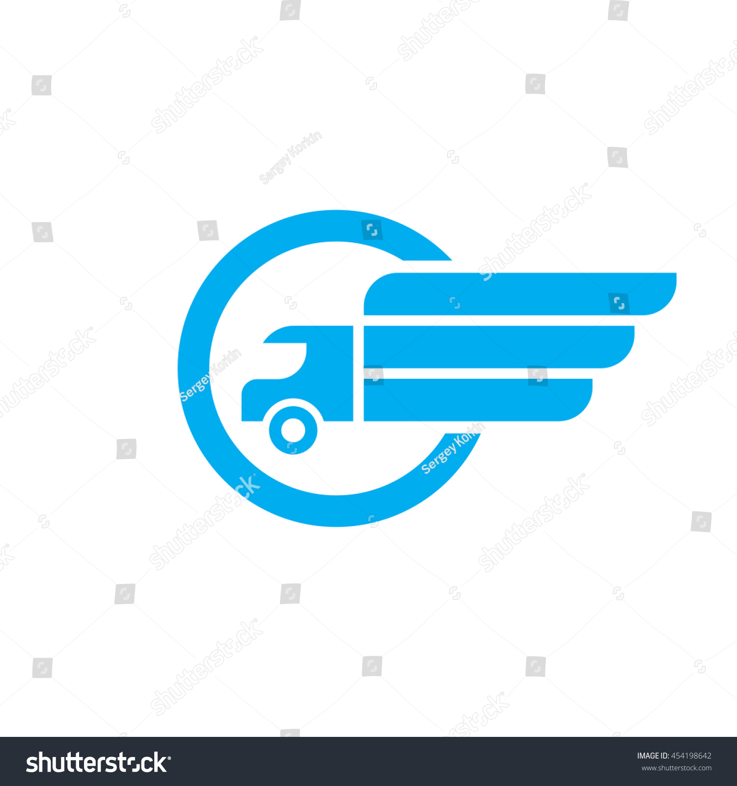 Transport Vector Logo Template Abstract Car Stock Vector 454198642 Shutterstock Transport Logo Templates