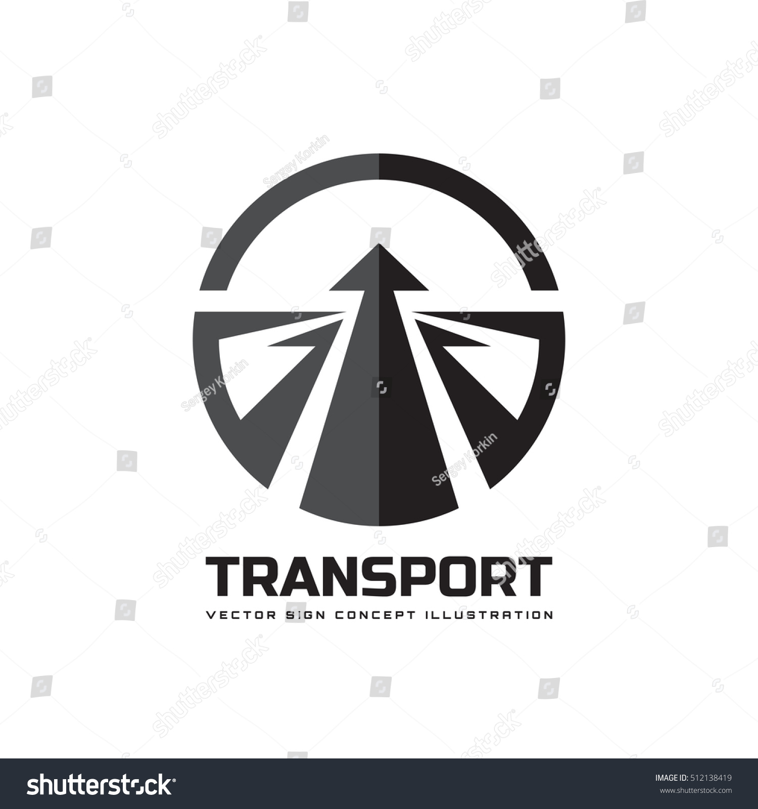 Transport Vector Logo Template Concept Illustration Stock Vector 512138419 Shutterstock Transport Logo Templates