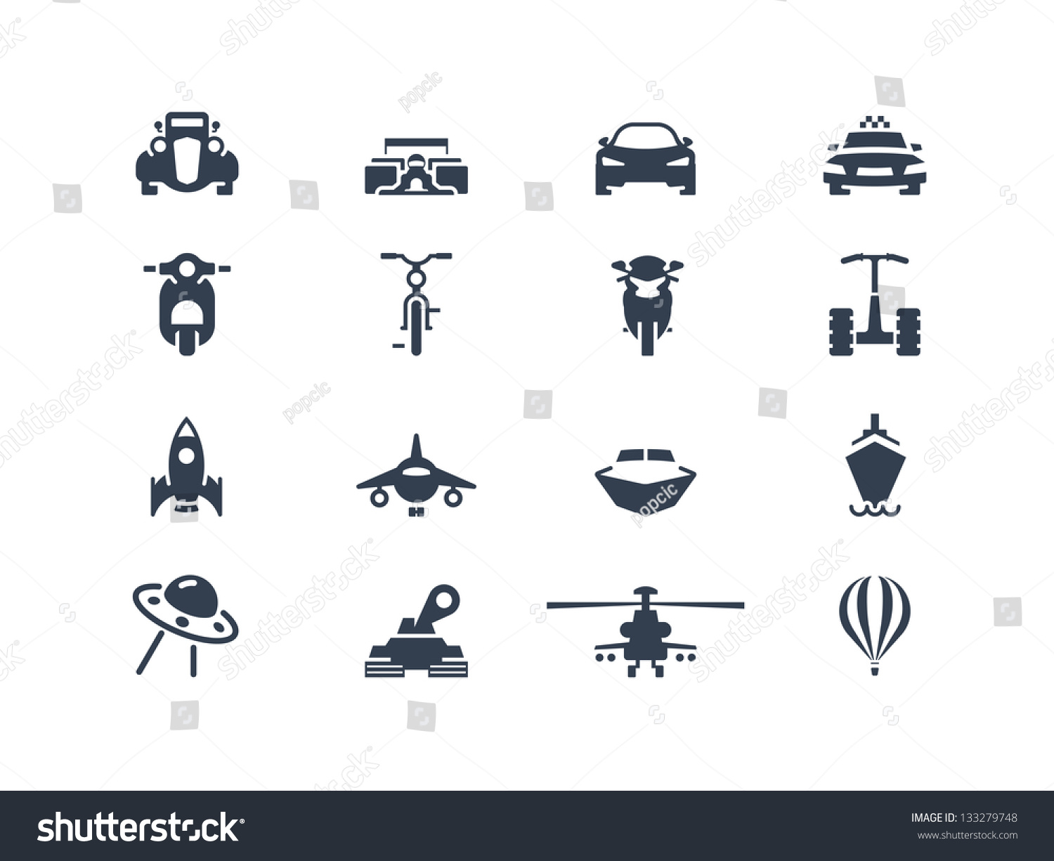 SVG of Transportation icons 2 svg