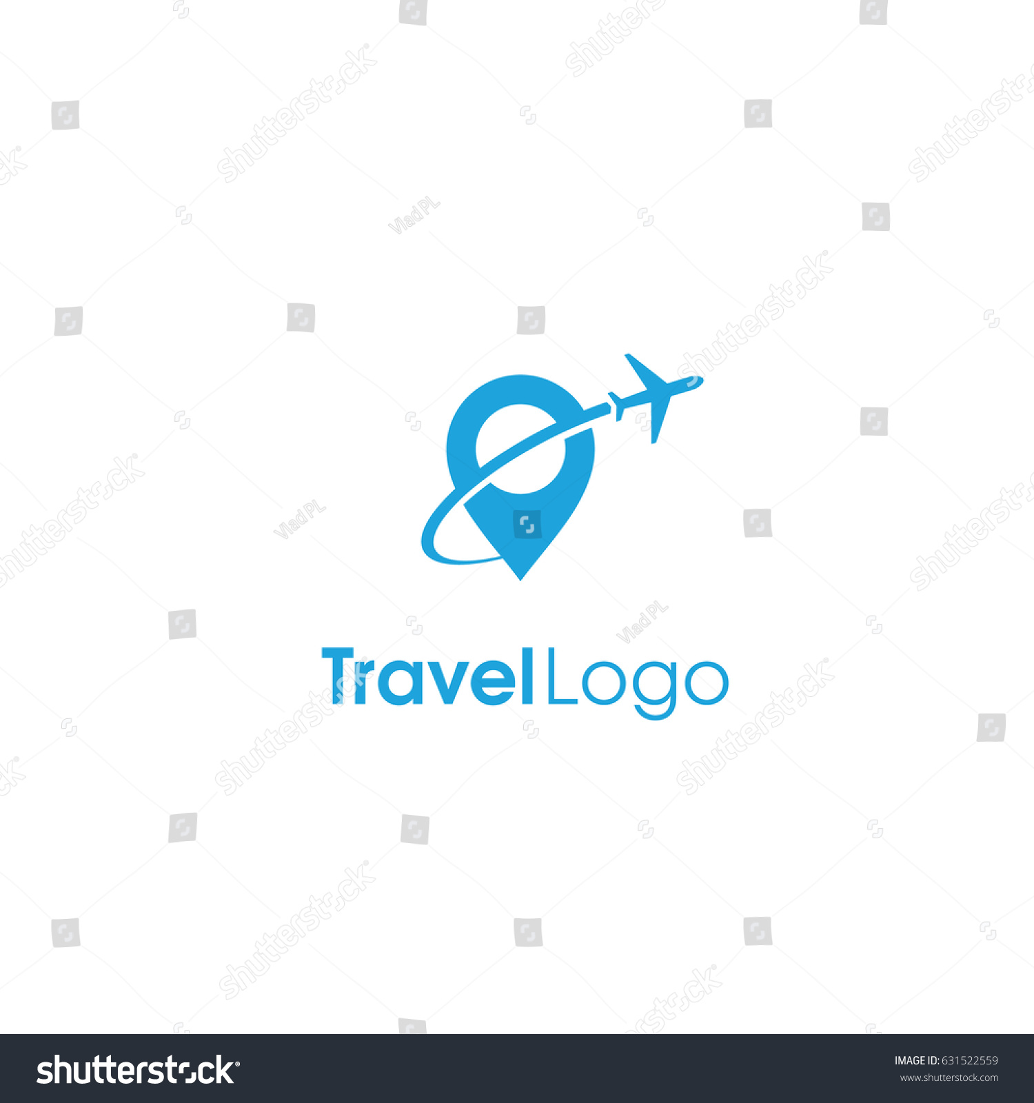 Travel Company Logo Template Vector Illustration Stock Vector (Royalty ...