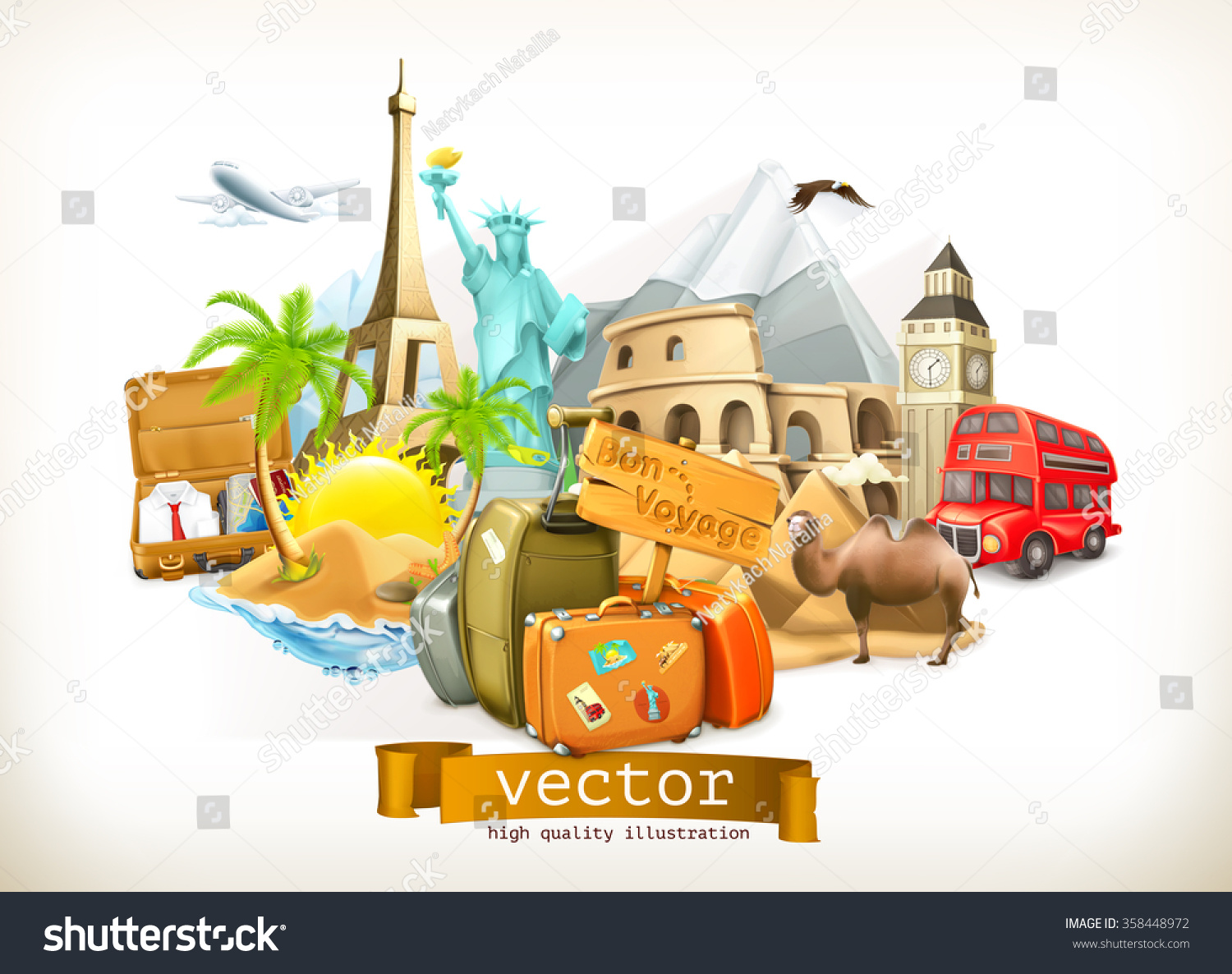 SVG of Travel, vector illustration svg