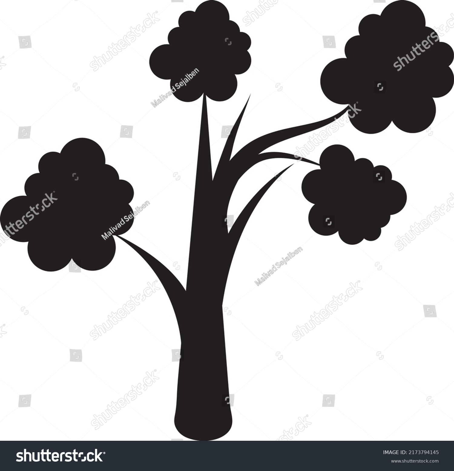 Tree Roots Vector Tree Round Shap Stock Vector (Royalty Free ...
