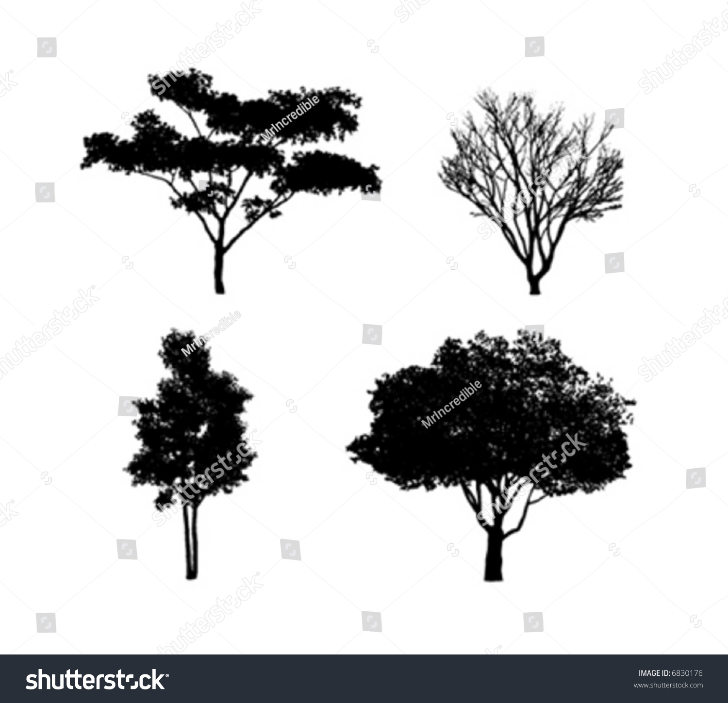 SVG of Tree Silhouettes 2 svg