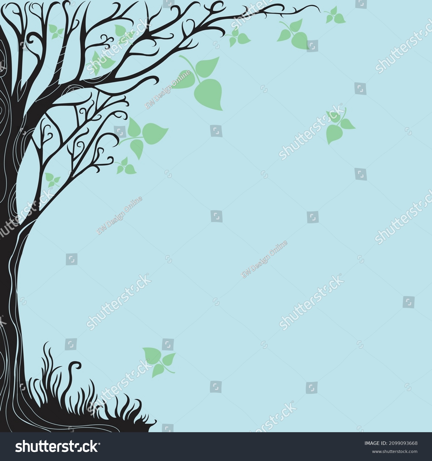 SVG of tree vector illustration svg wall decal wall sticker svg