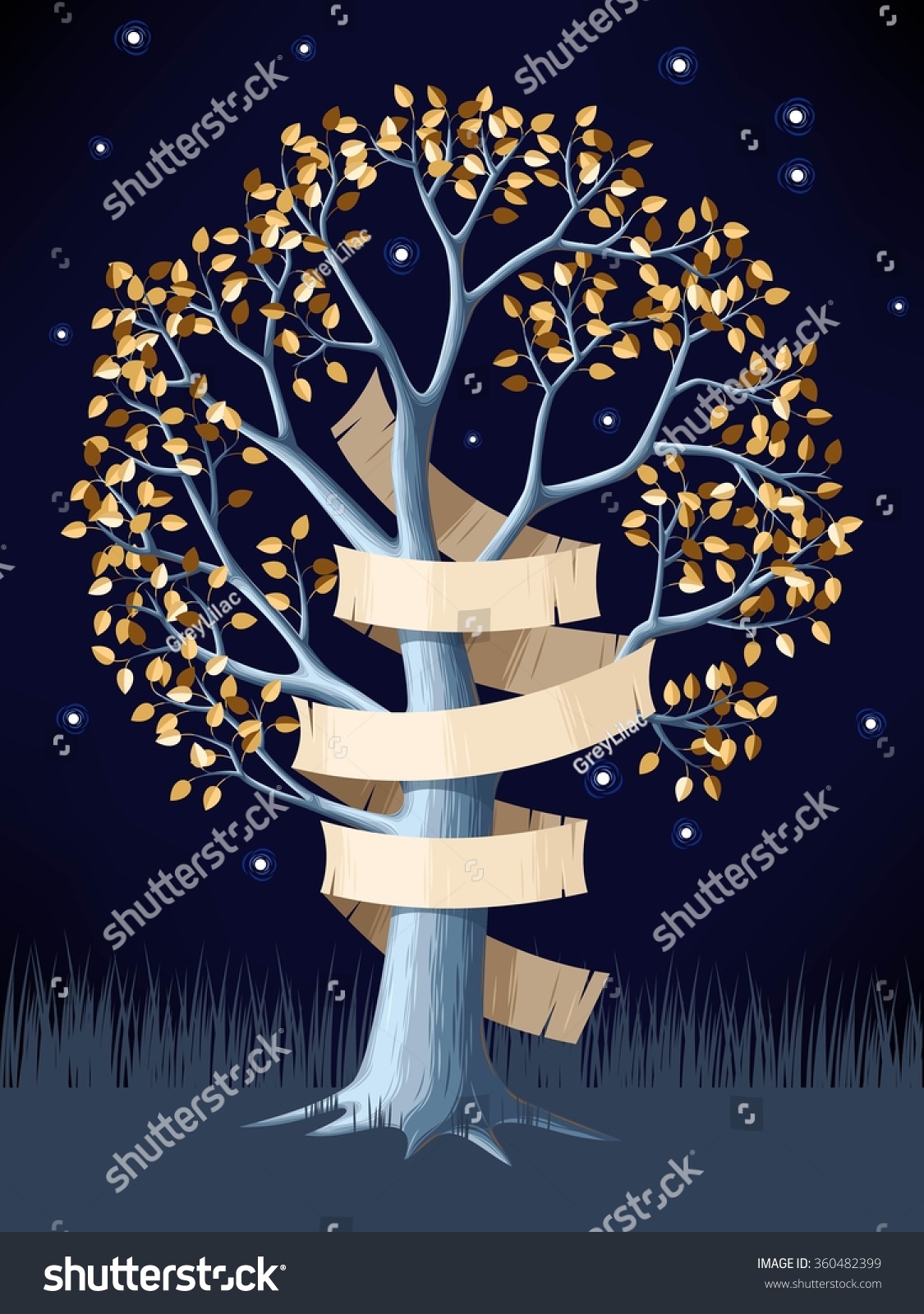 Tree Banner Stock Vector (Royalty Free) 360482399 | Shutterstock