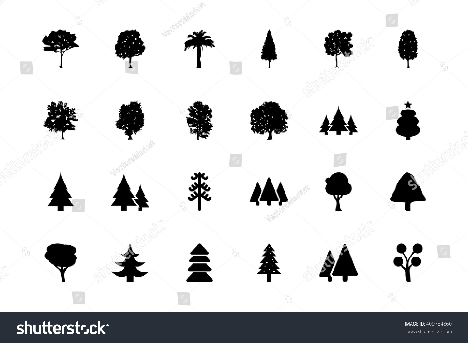 SVG of Trees Vector Icons 1 svg