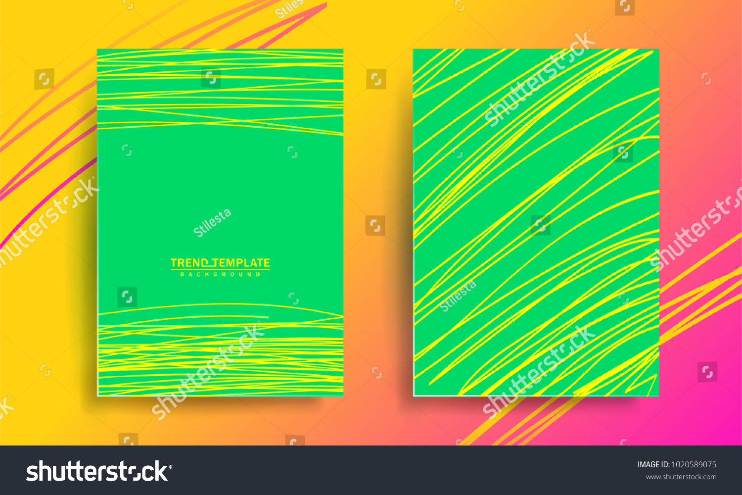trend template background green color cover stock vector royalty sales catalog template
