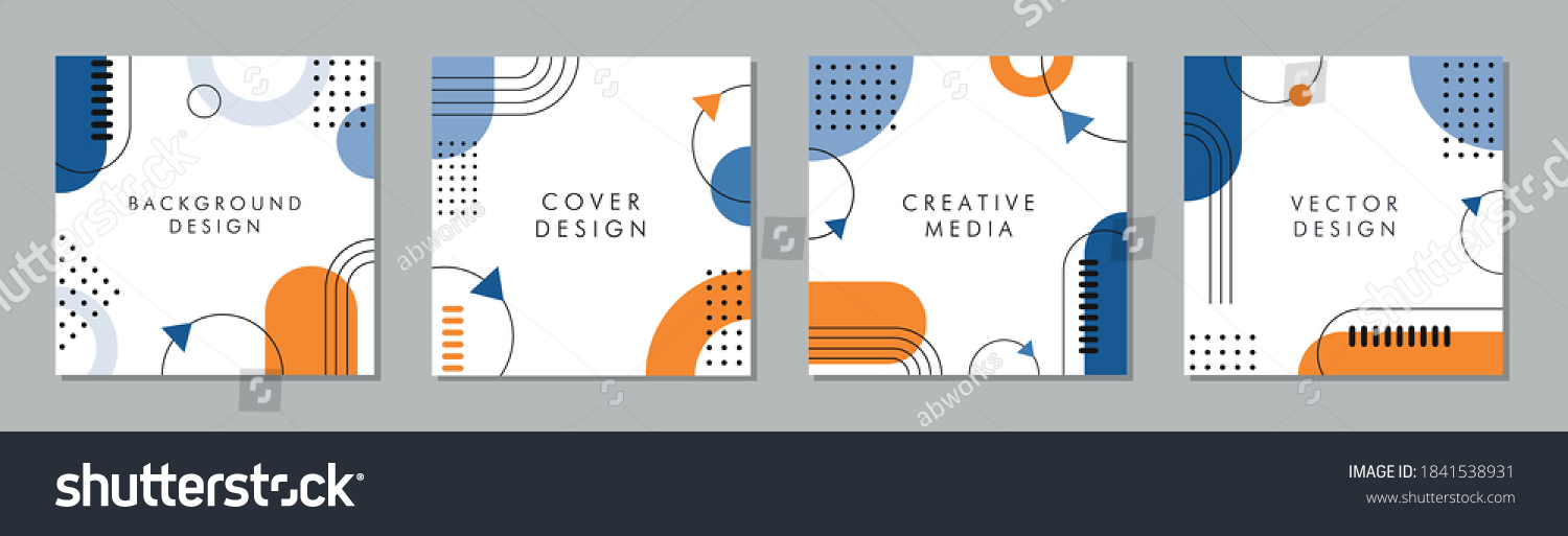 SVG of Trendy abstract square template with geometric concept. Able to use for social media posts, mobile apps, banners design, web or internet ads. svg