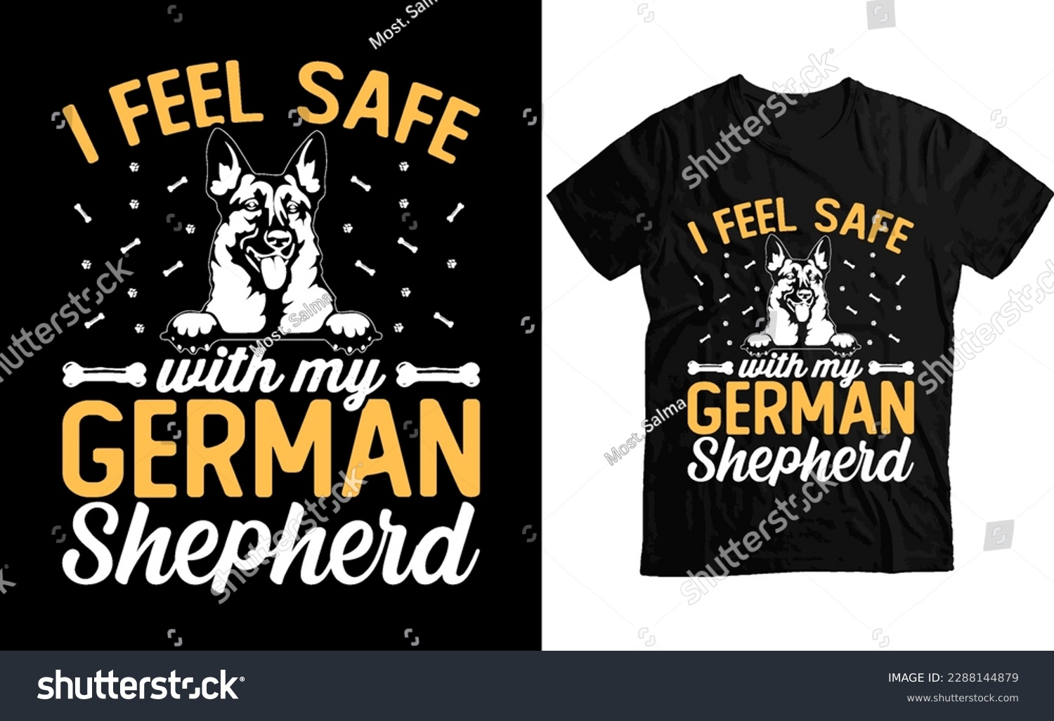 SVG of Trendy and amazing Custom German shepherd T-shirt design-Amazing and Trendy Typography Custom German T-Shirt Design, German Shepherd T-Shirt Design svg