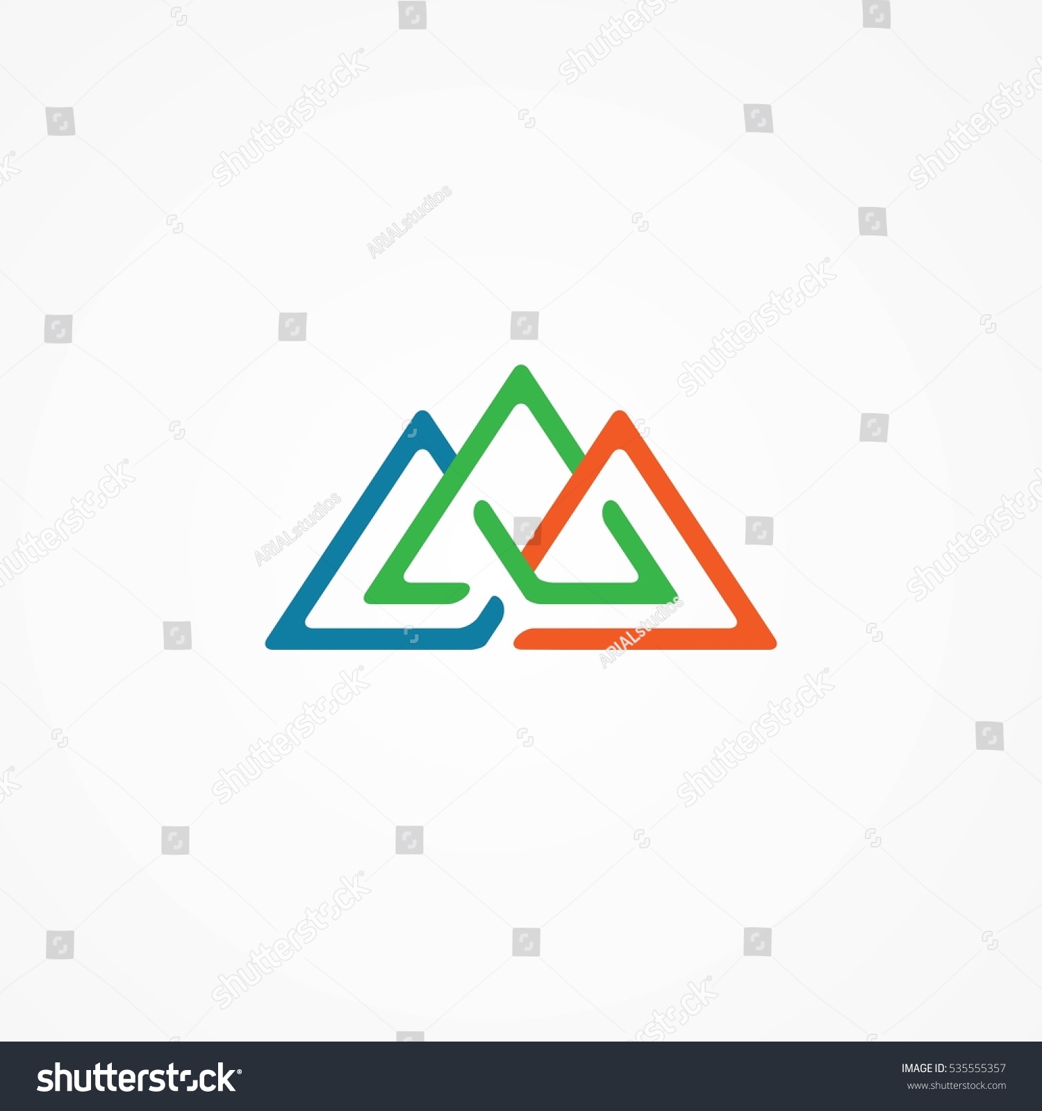 Triangle Logo Designs Stock Vector 535555357 - Shutterstock