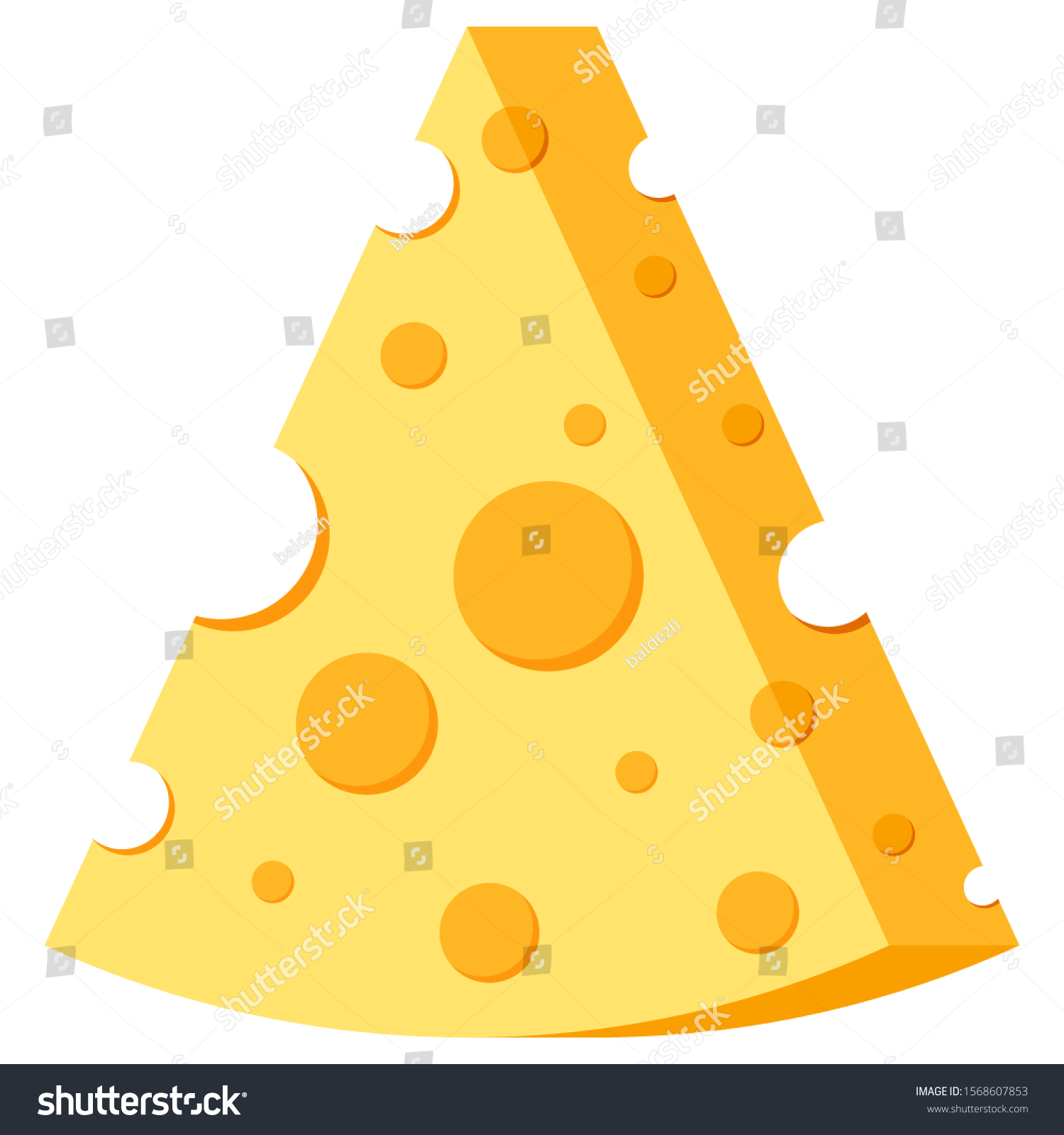 Download Triangle Shape Cheese Vector Icon Isolated Stock Vector Royalty Free 1568607853 PSD Mockup Templates