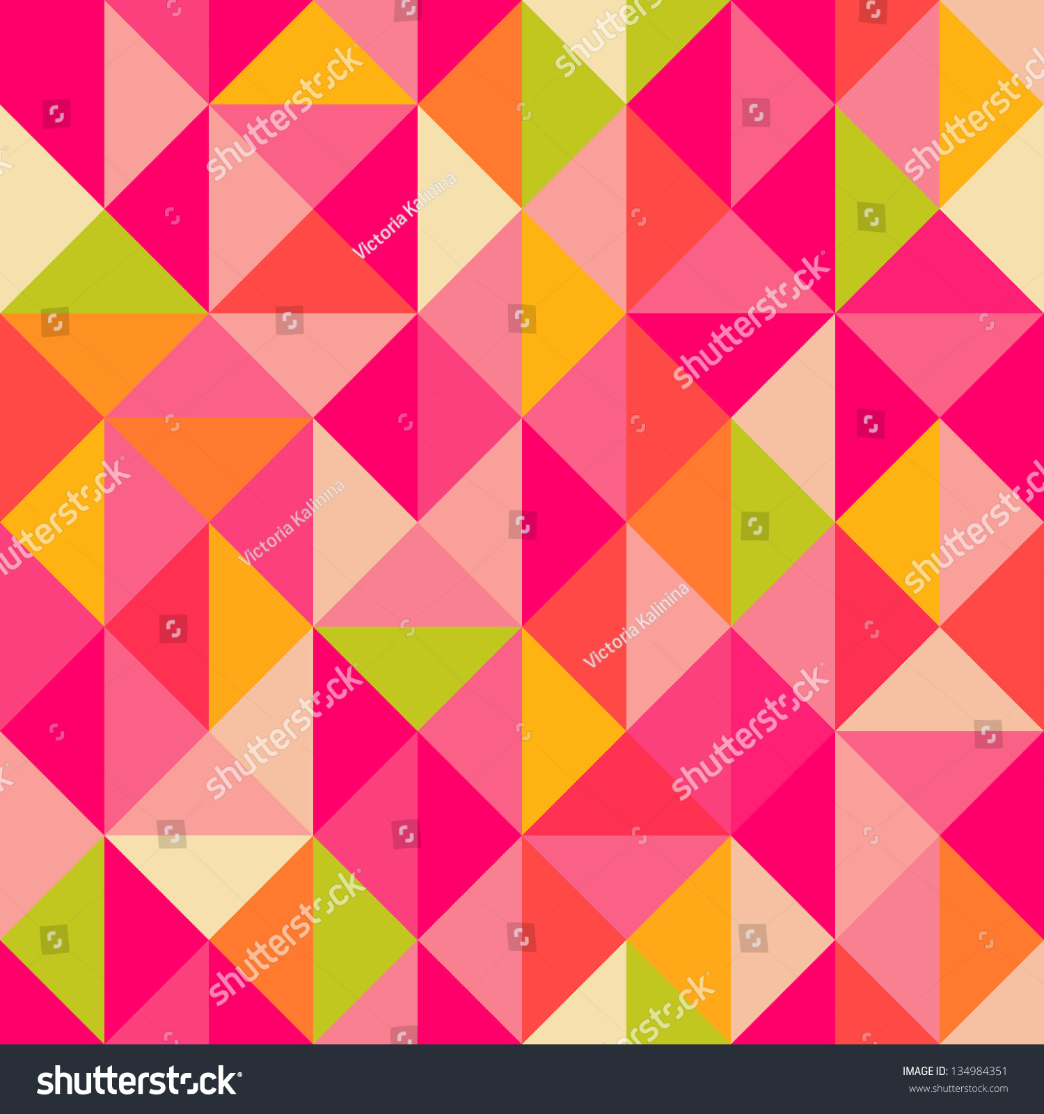 Triangles Geometrical Seamless Pattern Stock Vector Illustration ...