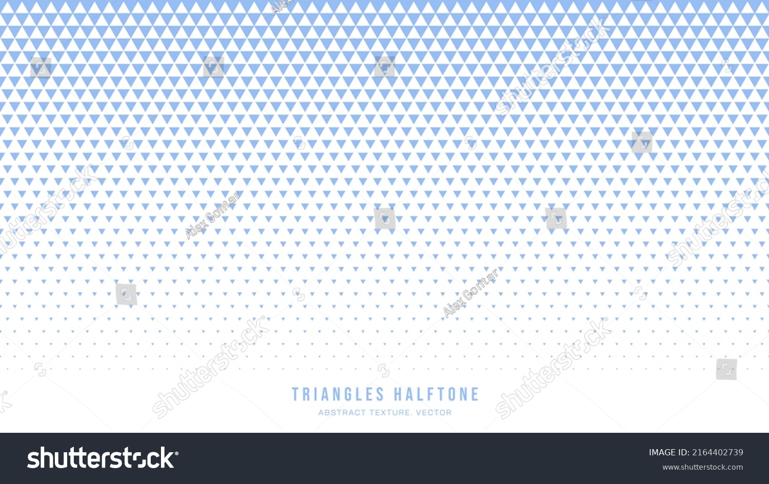 SVG of Triangles Halftone Geometric Pattern Vector Border White Blue Abstract Background. Faded Chequered Falling Triangle Particles Subtle Texture. Half Tone Art Graphic Minimalist Pure Light Wide Wallpaper svg