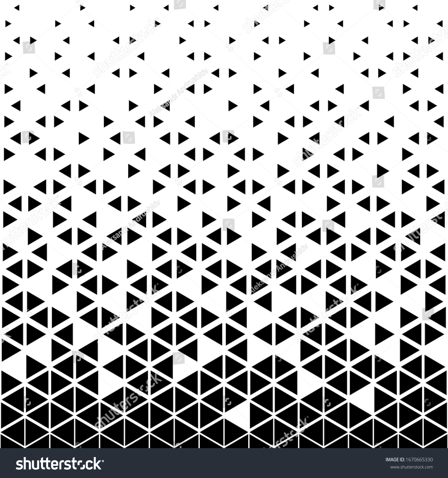 Triangular Geometric Pattern Black White Triangle Stock Vector (Royalty ...