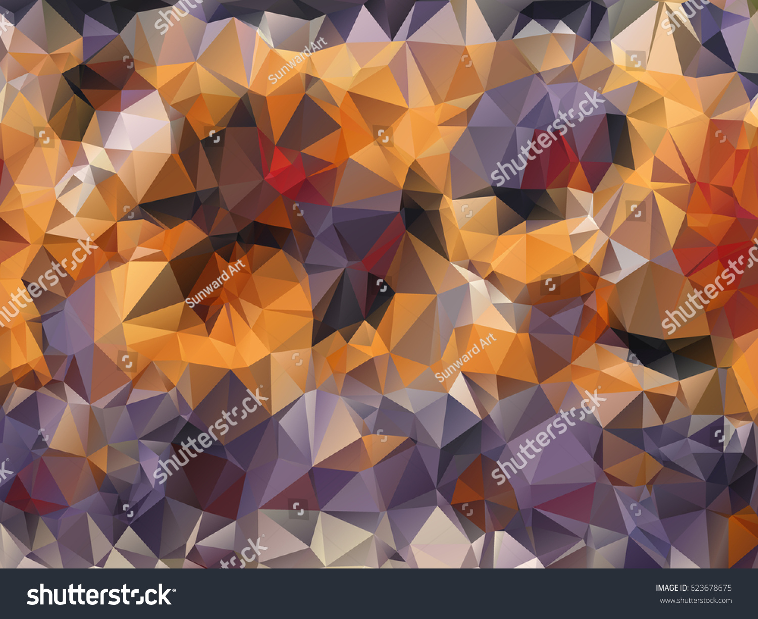 Triangular Shapes Modern Polygon Pattern Vector Stock Vector (Royalty ...