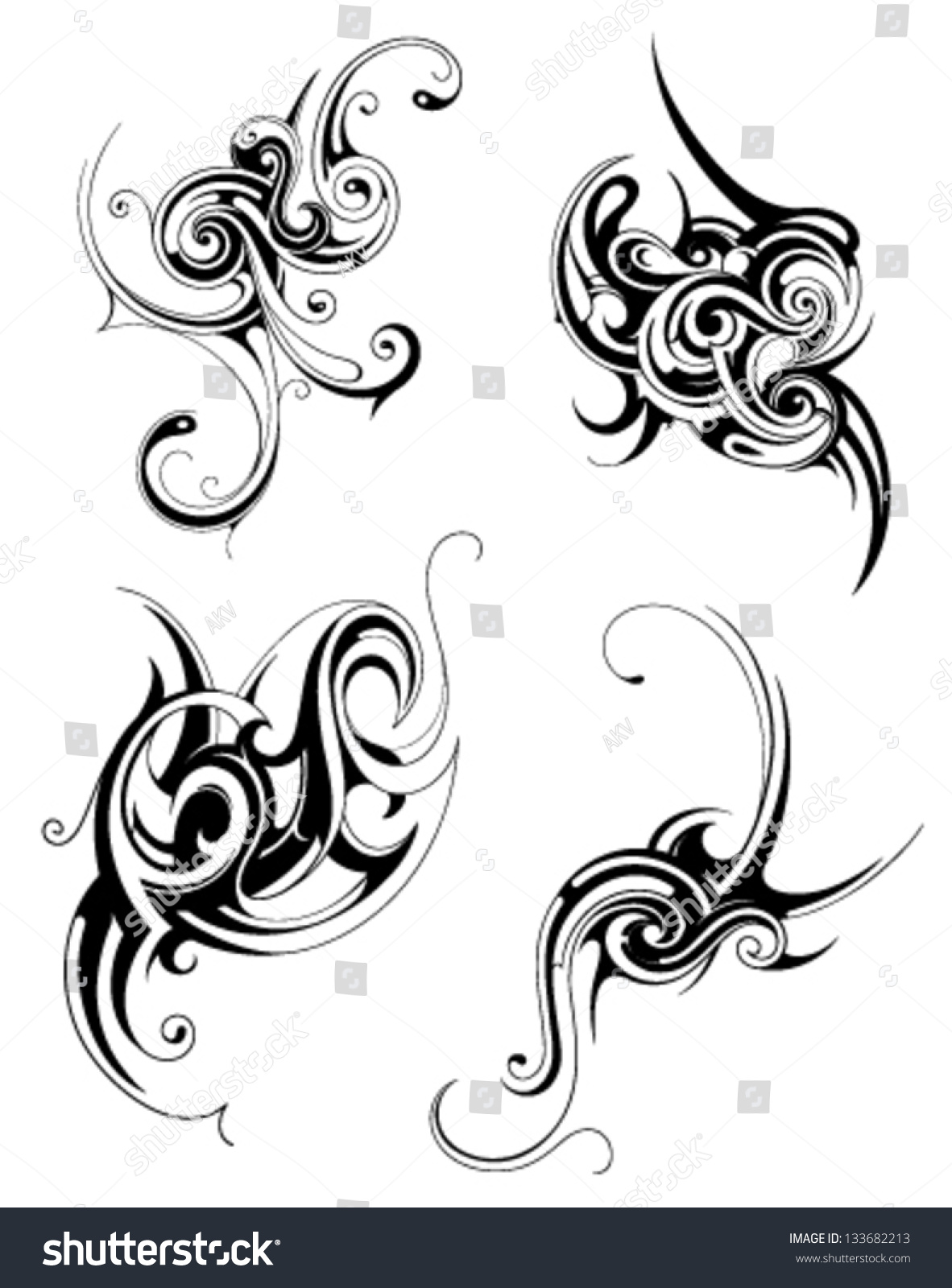 Tribal Art Stock Vector (Royalty Free) 133682213 | Shutterstock