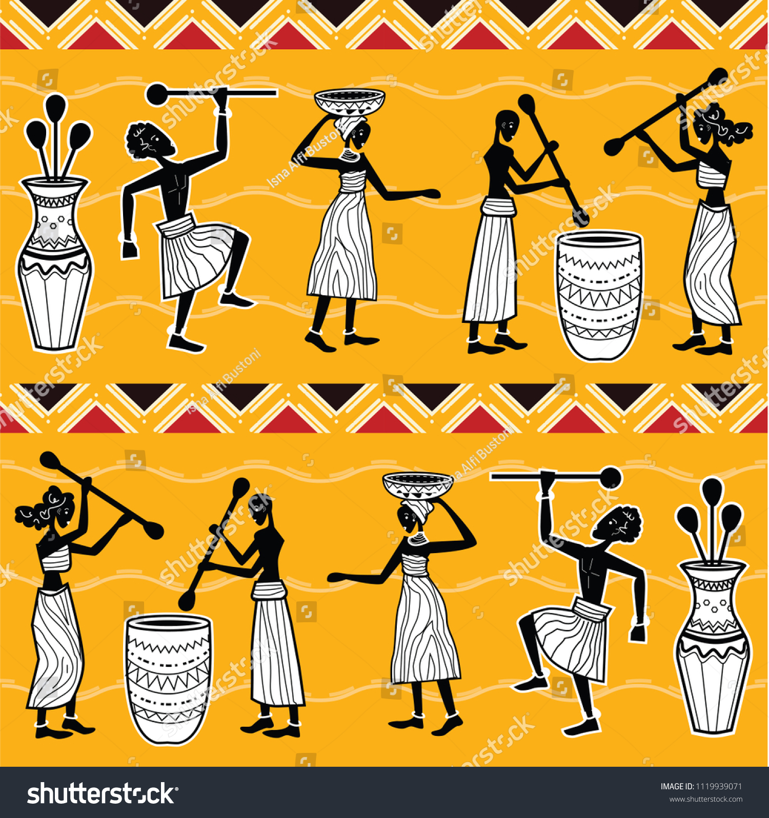 1,754 African Food Pattern Vector Images, Stock Photos & Vectors 