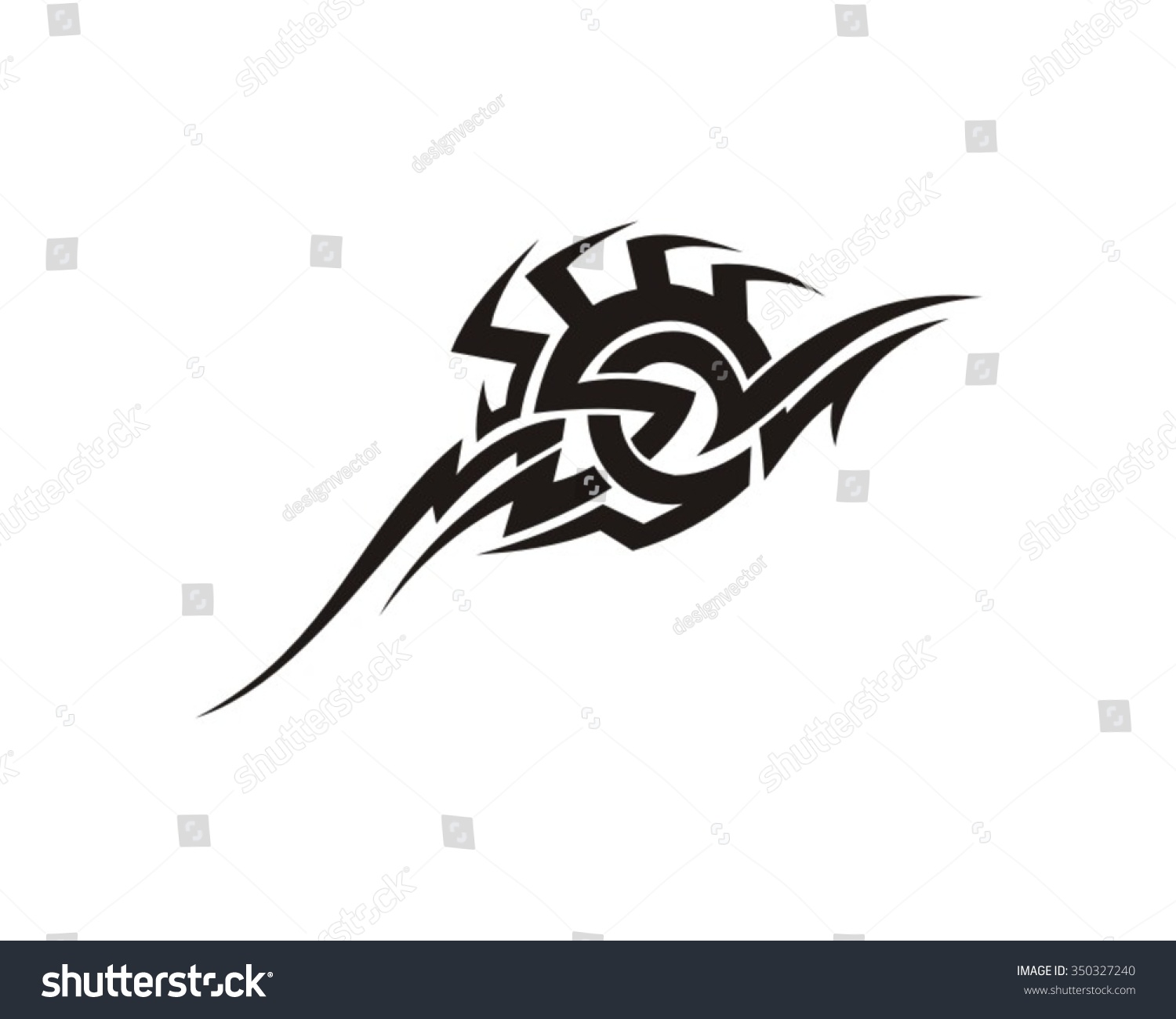 tribal tattoo abstract design vector stock vector 350327240 tribal tattoo abstract design vector stock vector 350327240