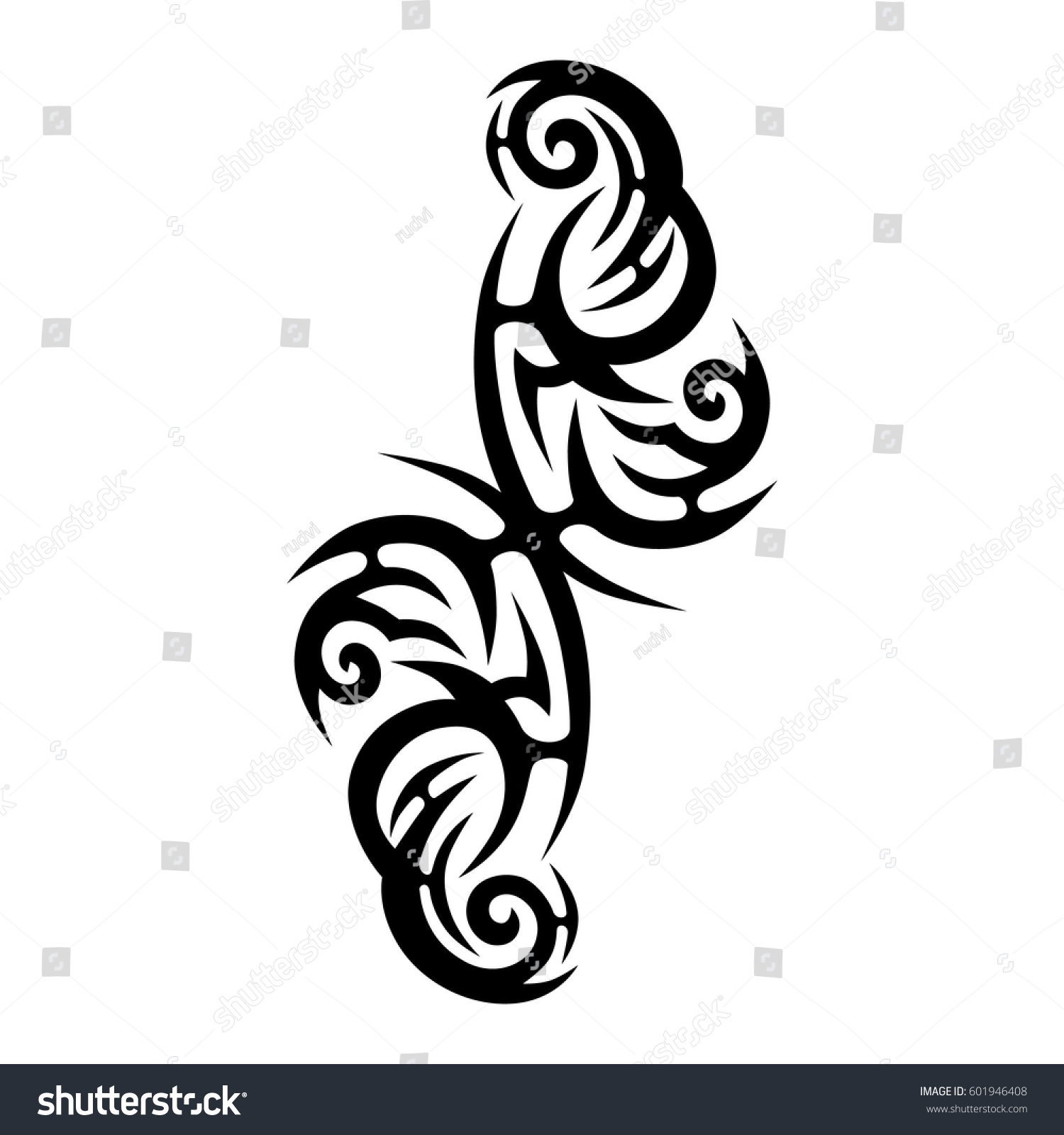 tribal tattoo art designs sketched simple stock vector tribal tattoo art designs sketched simple stock vector