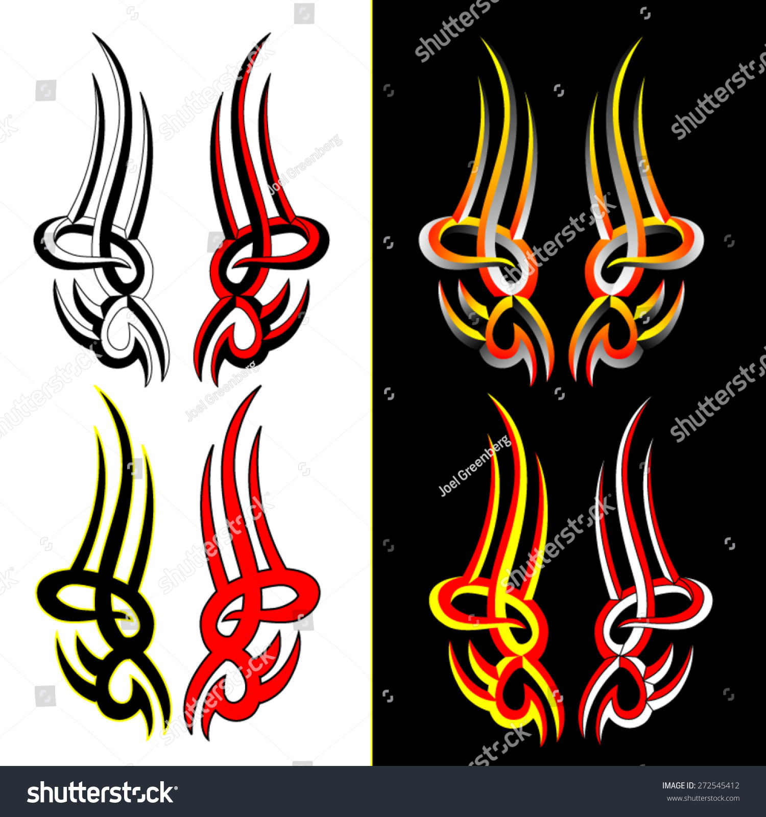tribal tattoo flames stock vector 272545412 shutterstock tribal tattoo flames stock vector 272545412 shutterstock