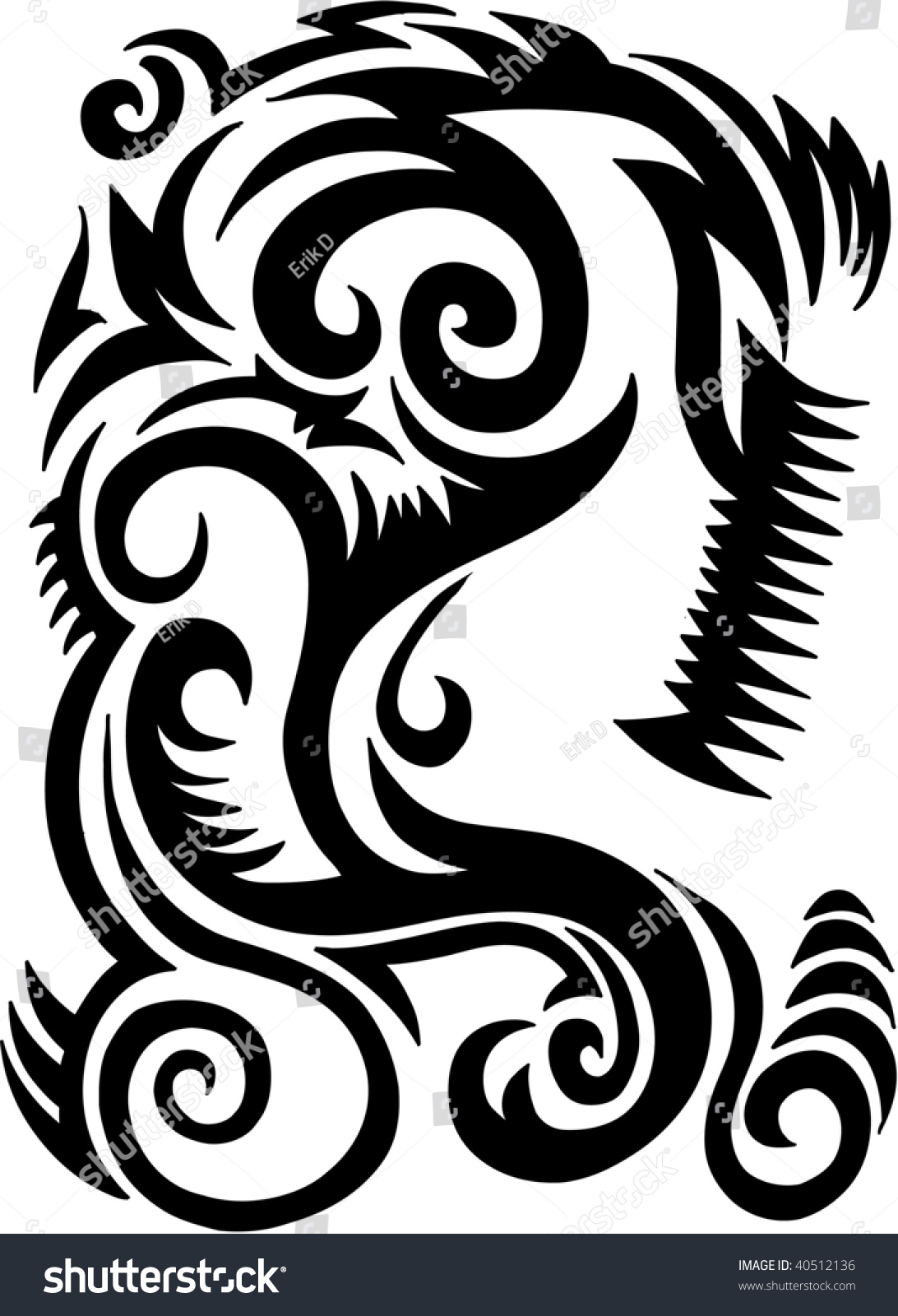 Tribal Tattoo Set Vector Illustration - 40512136 : Shutterstock