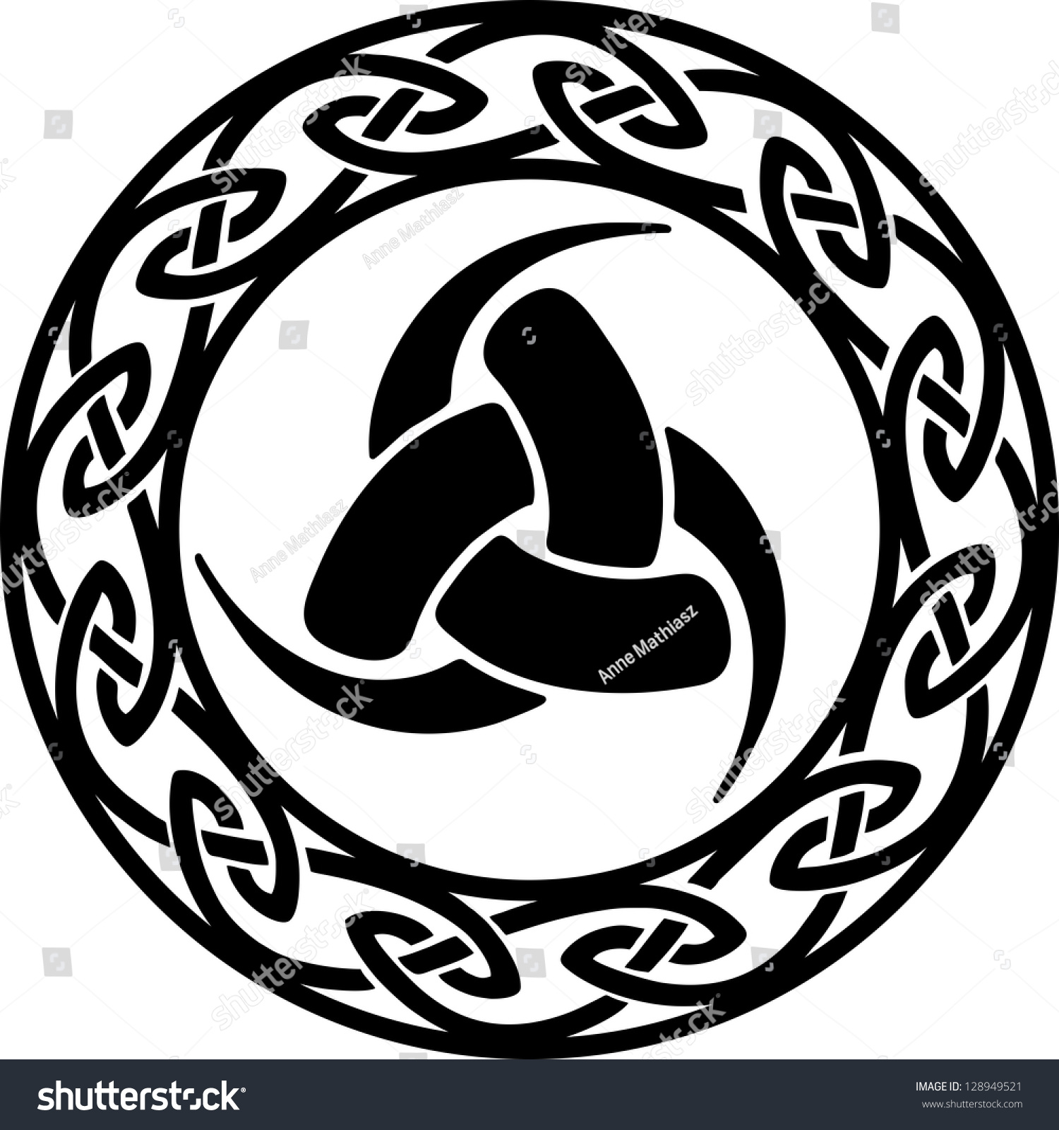 SVG of Triple Horn of Odin, Celtic endless knot svg