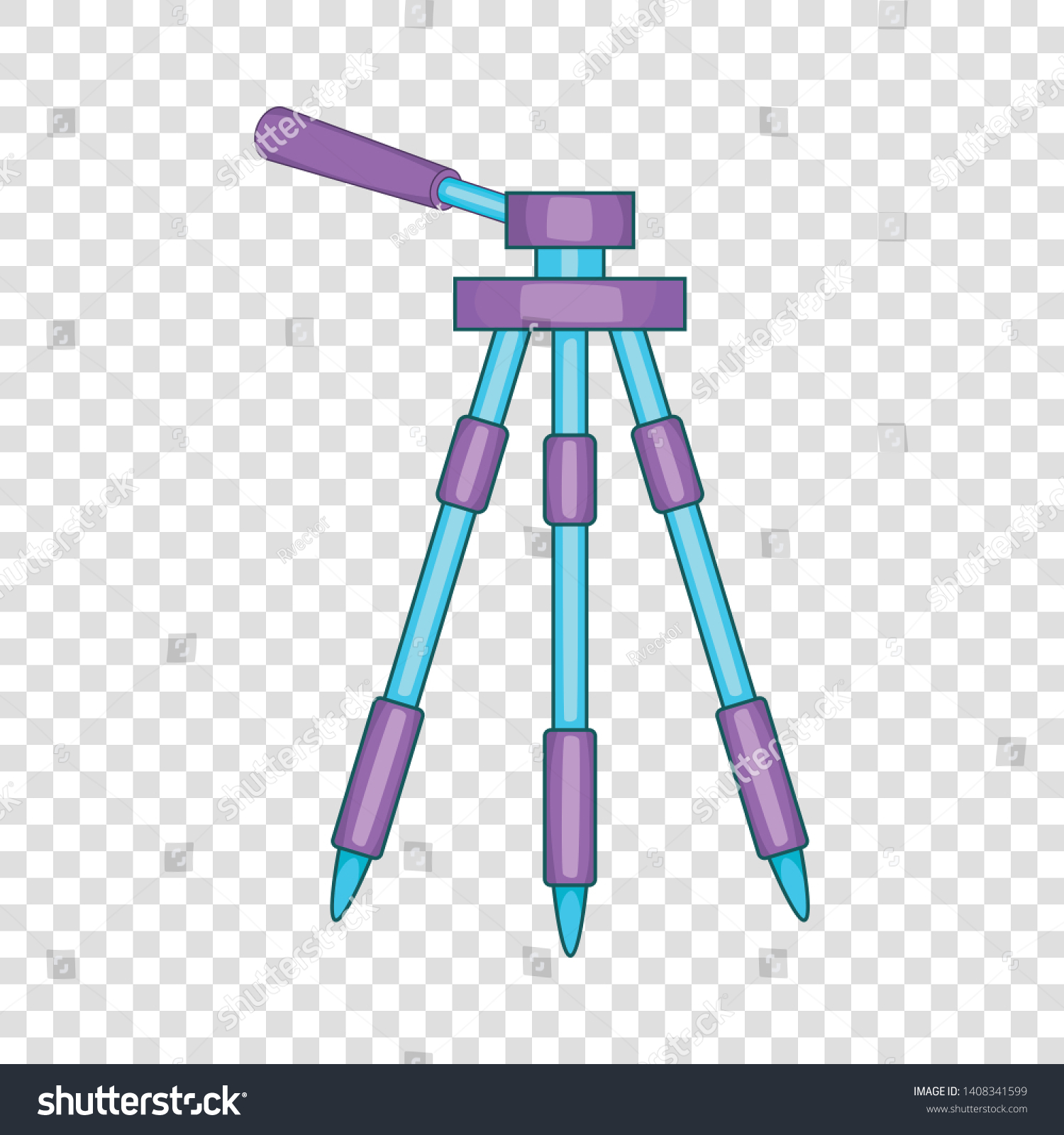 Tripod Icon Cartoon Illustration Tripod Vector Stock Vector (Royalty Free) 1408341599