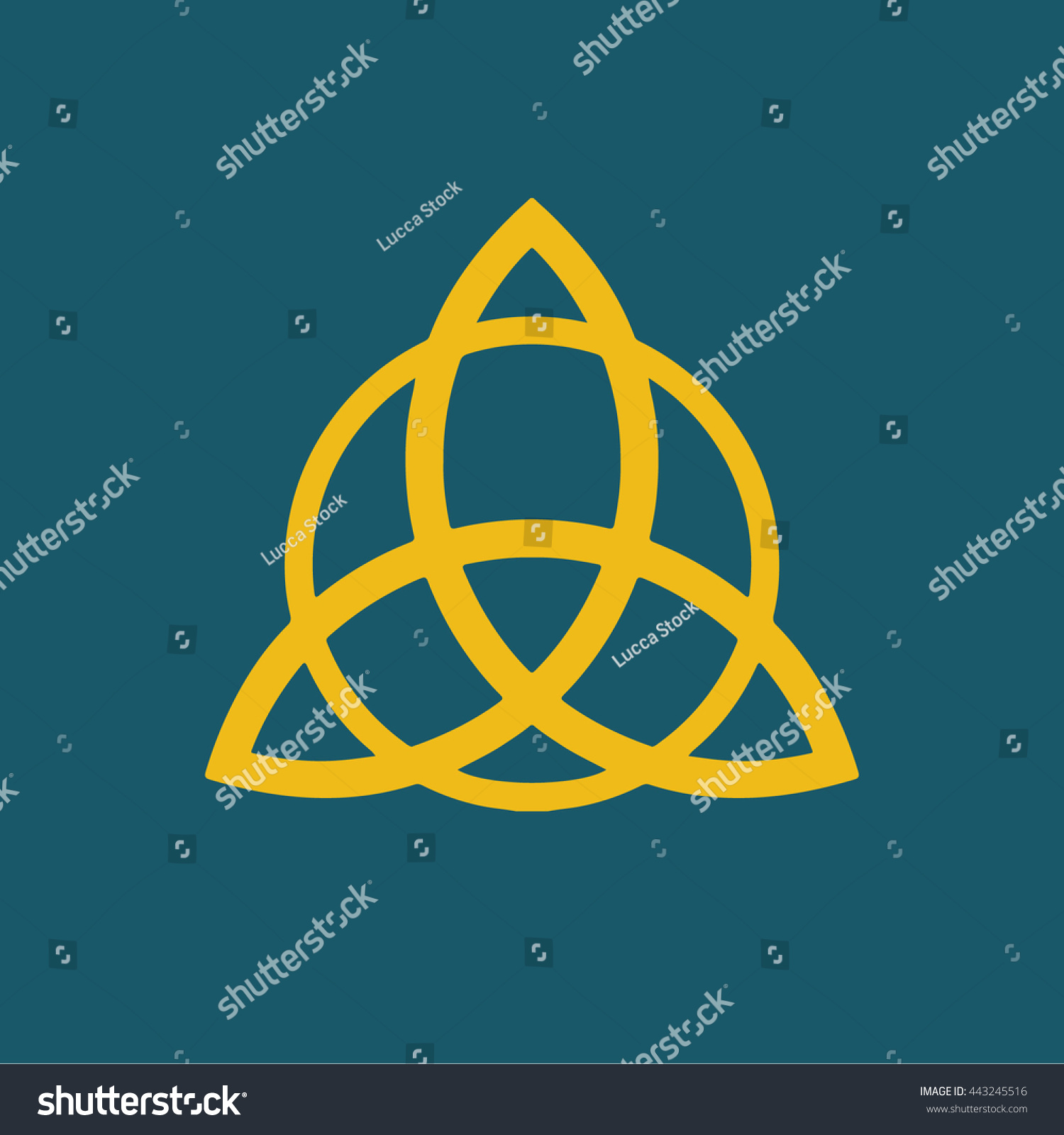 Triquetra Symbol Icon . Vector Illustration - 443245516 : Shutterstock