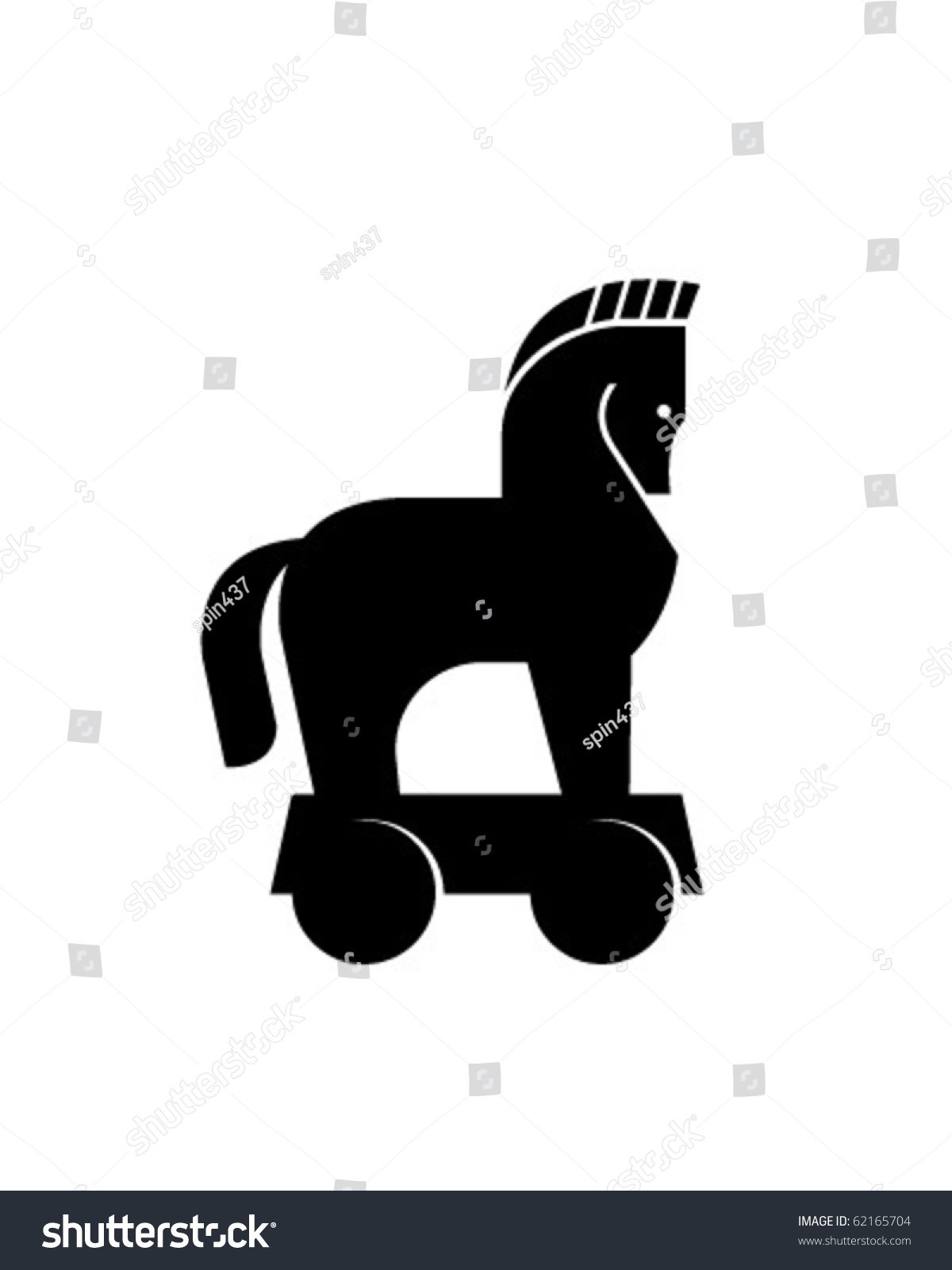 Trojan Horse Vector Stock Vector Royalty Free 62165704