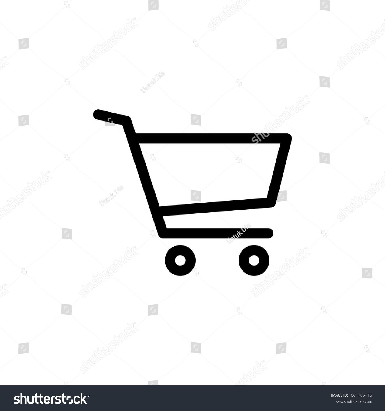 Trolley Icon Vector Illustration Logo Template Stock Vector (Royalty ...