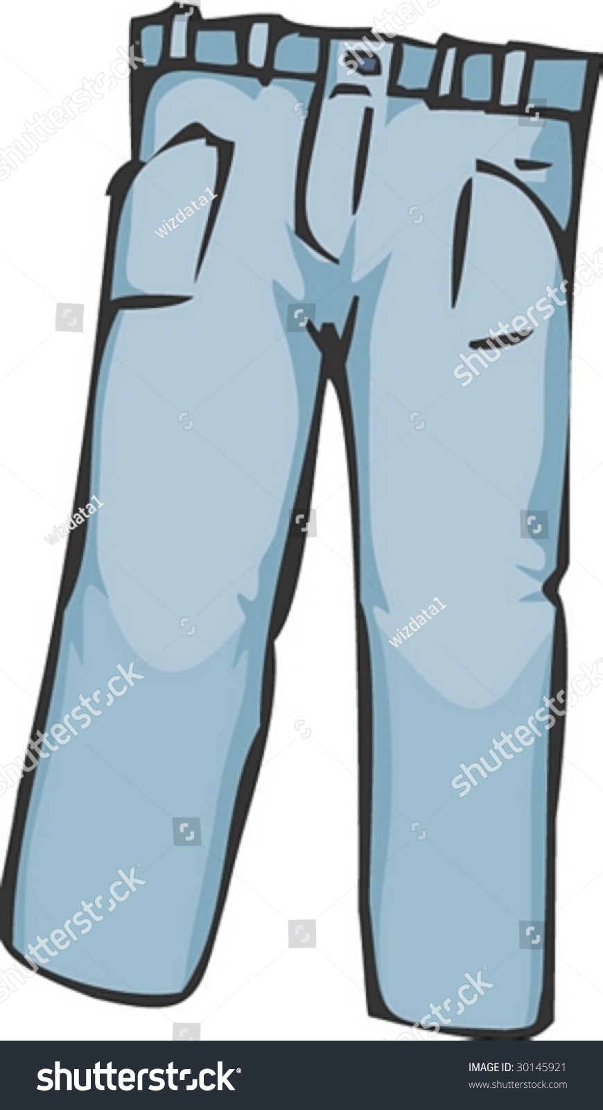 Trousers Details Stock Vector 30145921 - Shutterstock