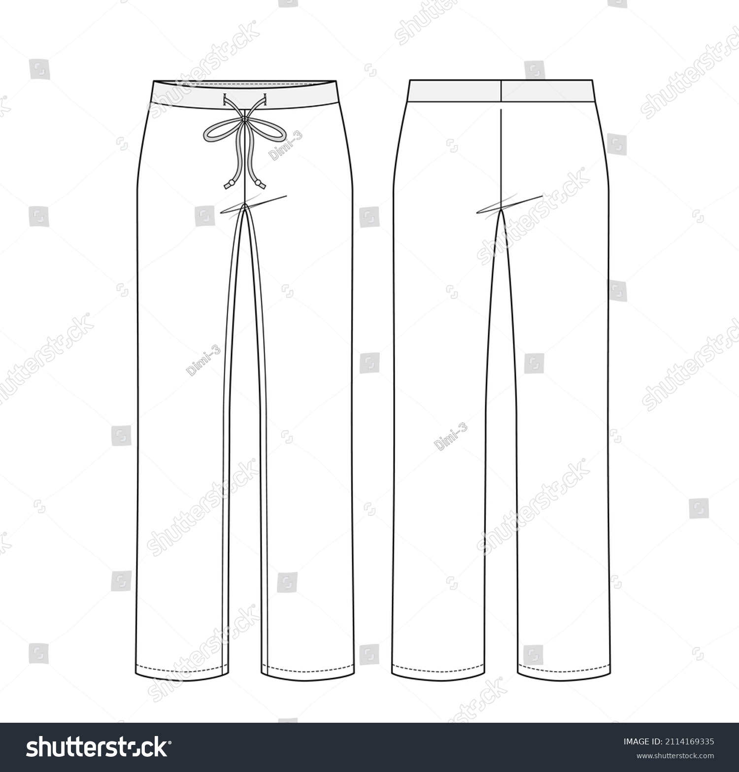 Trousers Pants Unmentionables Breeches Shorts Man Stock Vector (Royalty ...