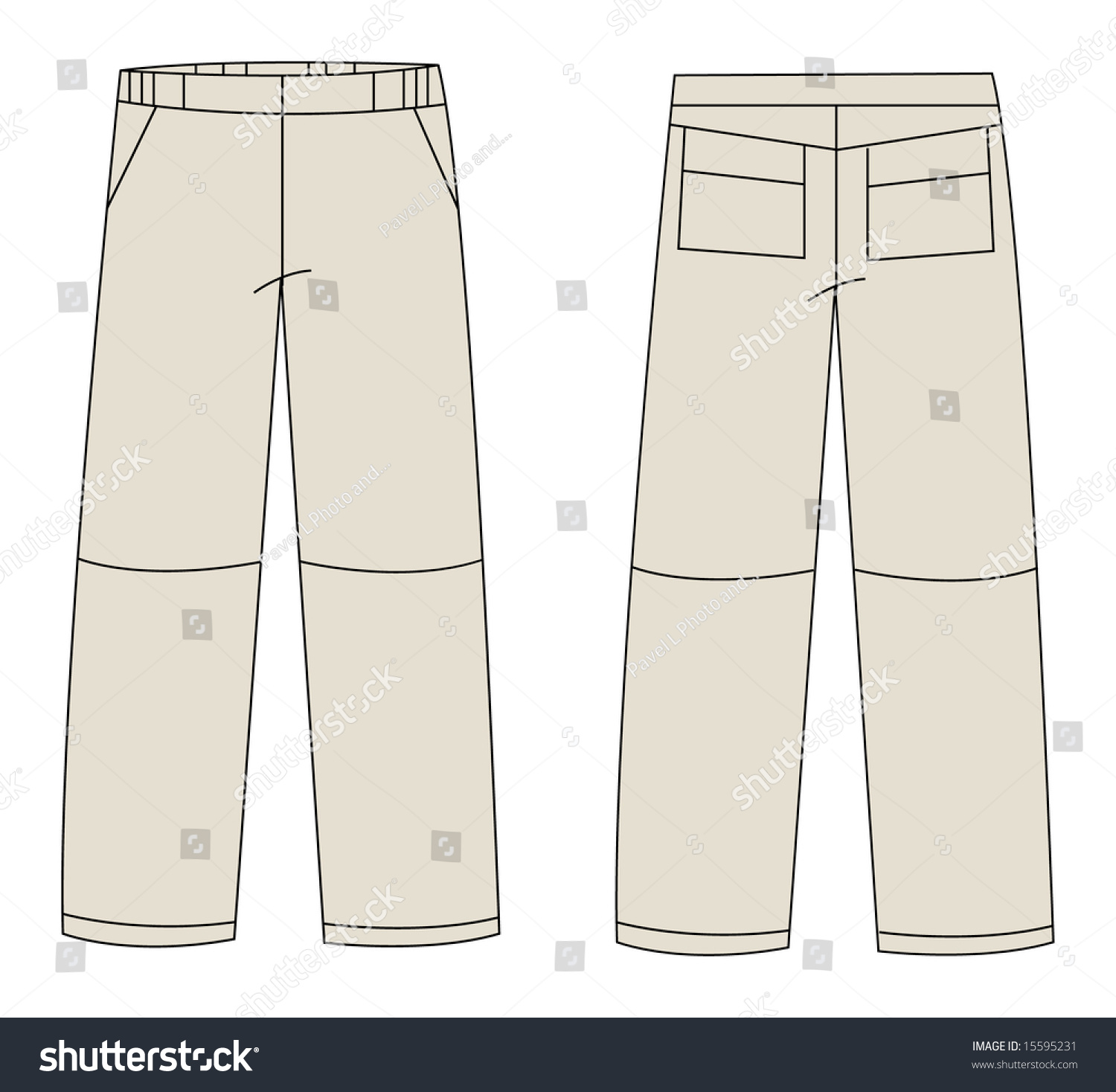 Trousers Vector - 15595231 : Shutterstock