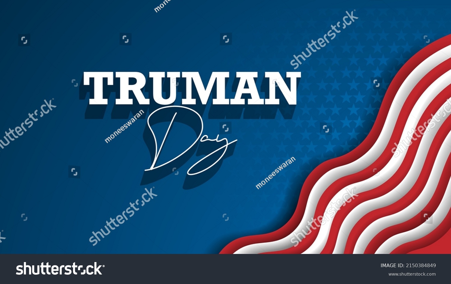 SVG of Truman Day. A holiday to celebrate concept vector illustration. svg
