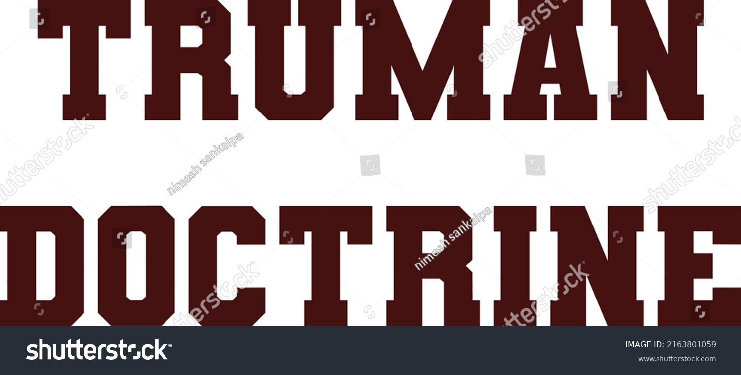 SVG of Truman Doctrine Vector Art designing svg