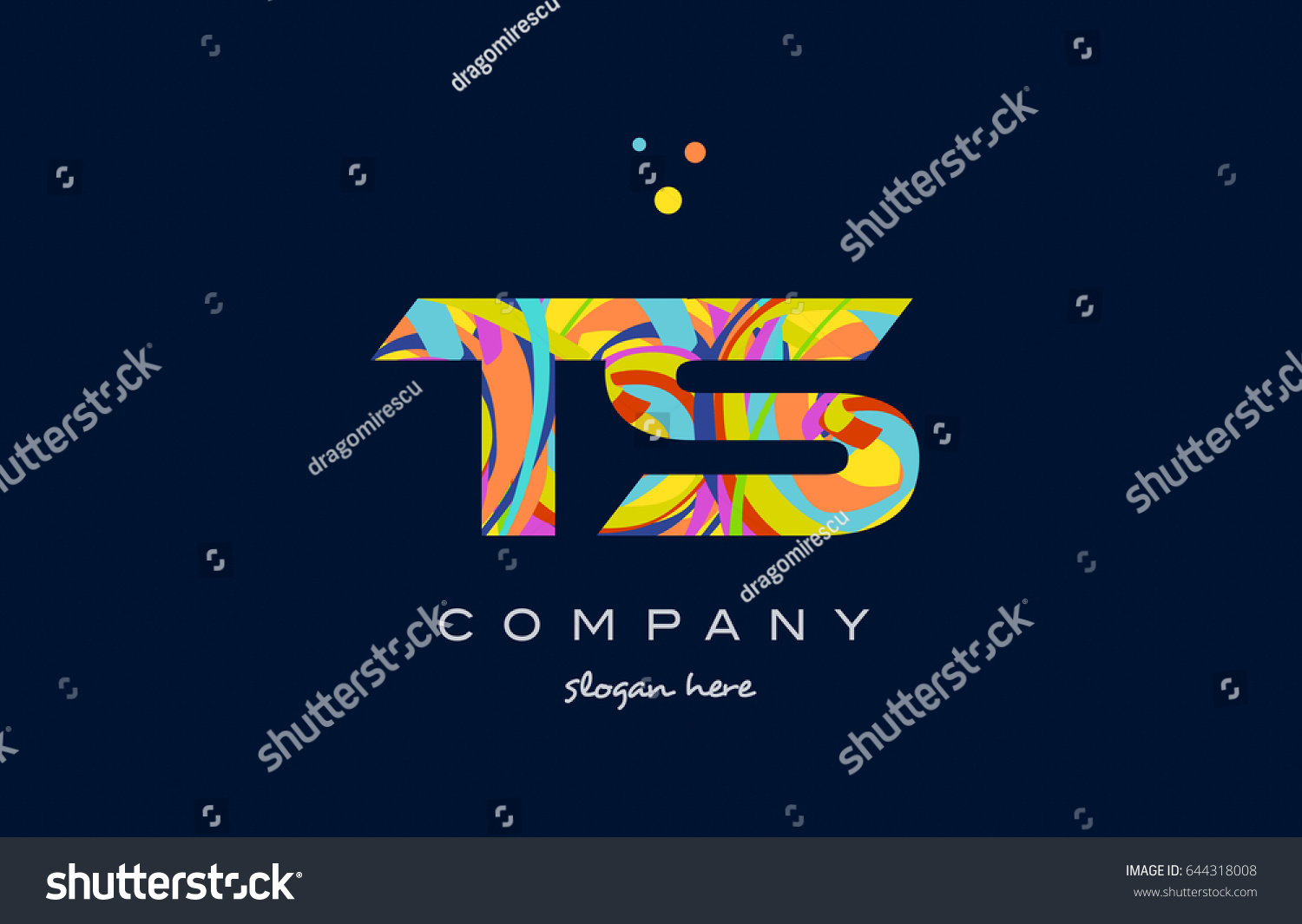 Ts T S Alphabet Letter Logo Stock Vector (Royalty Free) 644318008 ...