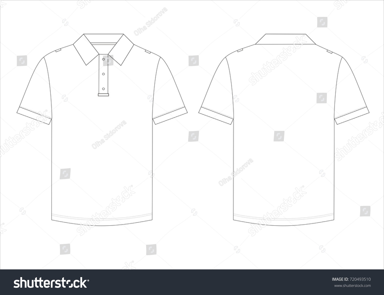 Tshirt Polo Design Vector Fashion Sewing Stock Vector (Royalty Free ...