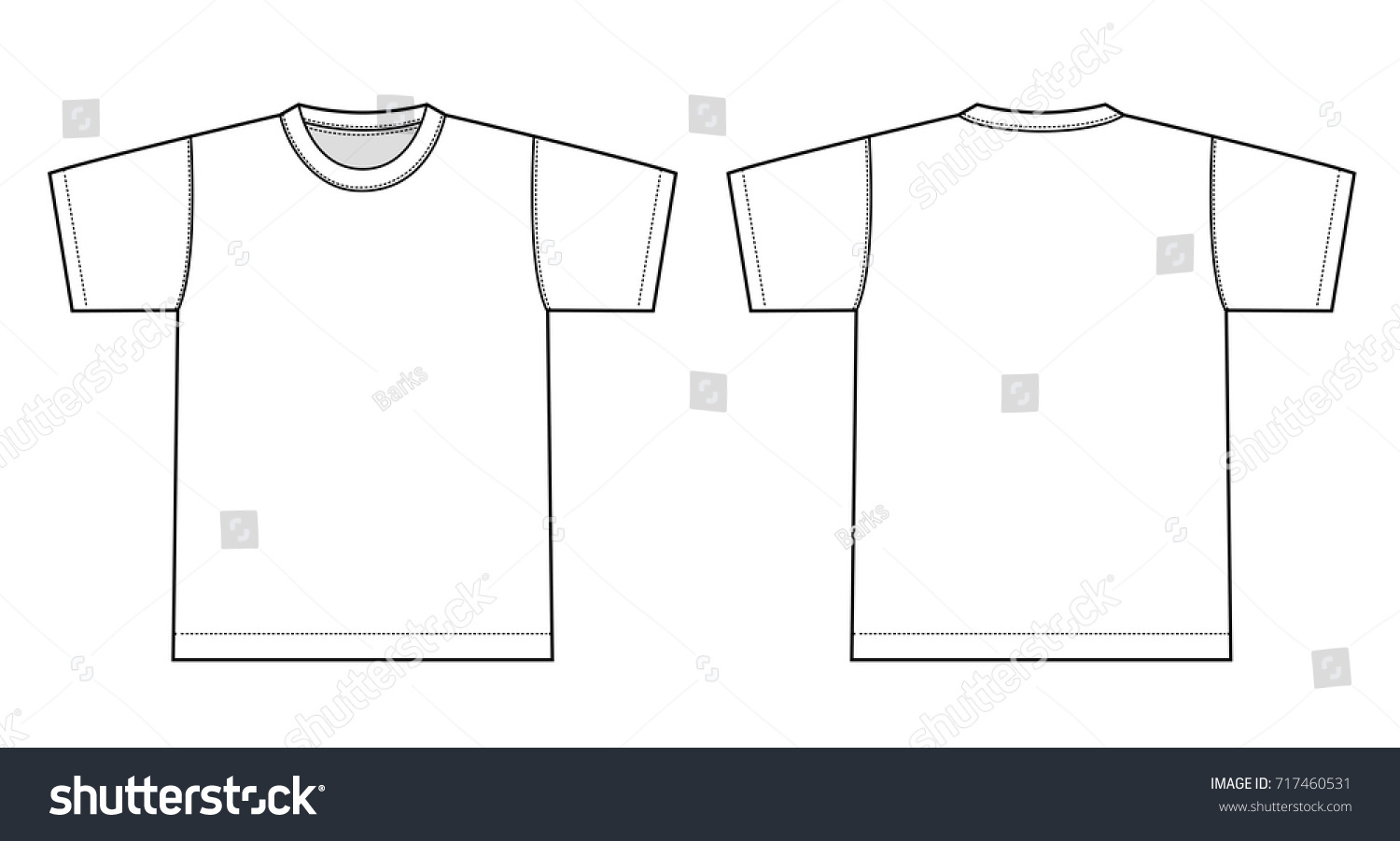 Tshirts Illustration White Stock Vector (royalty Free) 717460531 