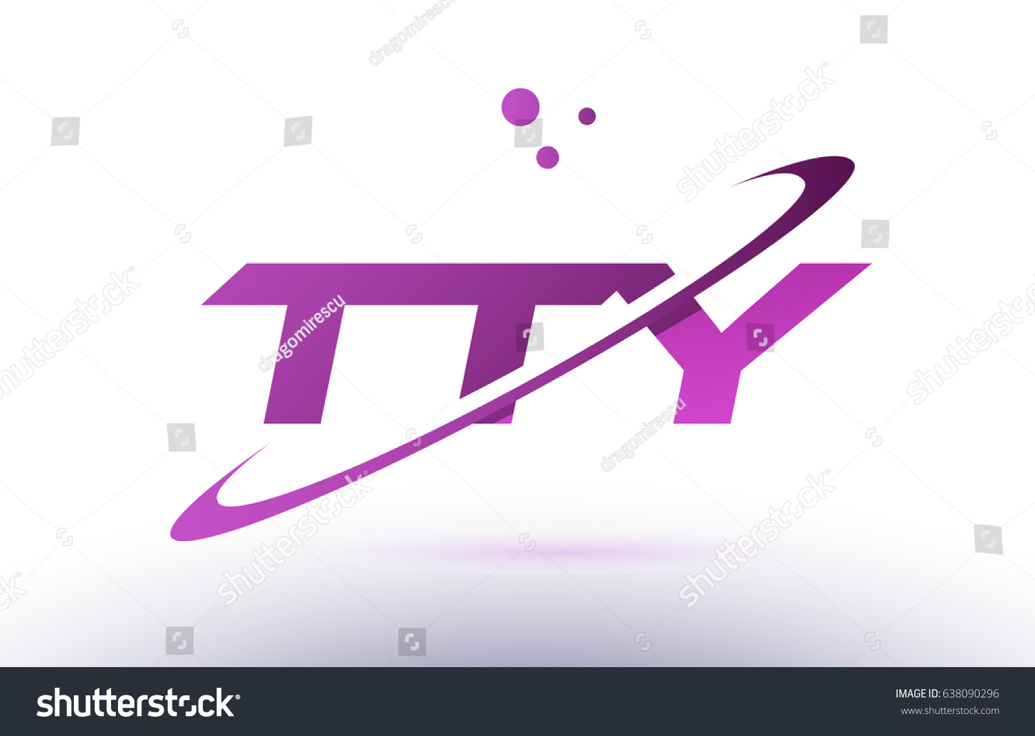 Tty T T Y Alphabet Letter Stock Vector Royalty Free Shutterstock