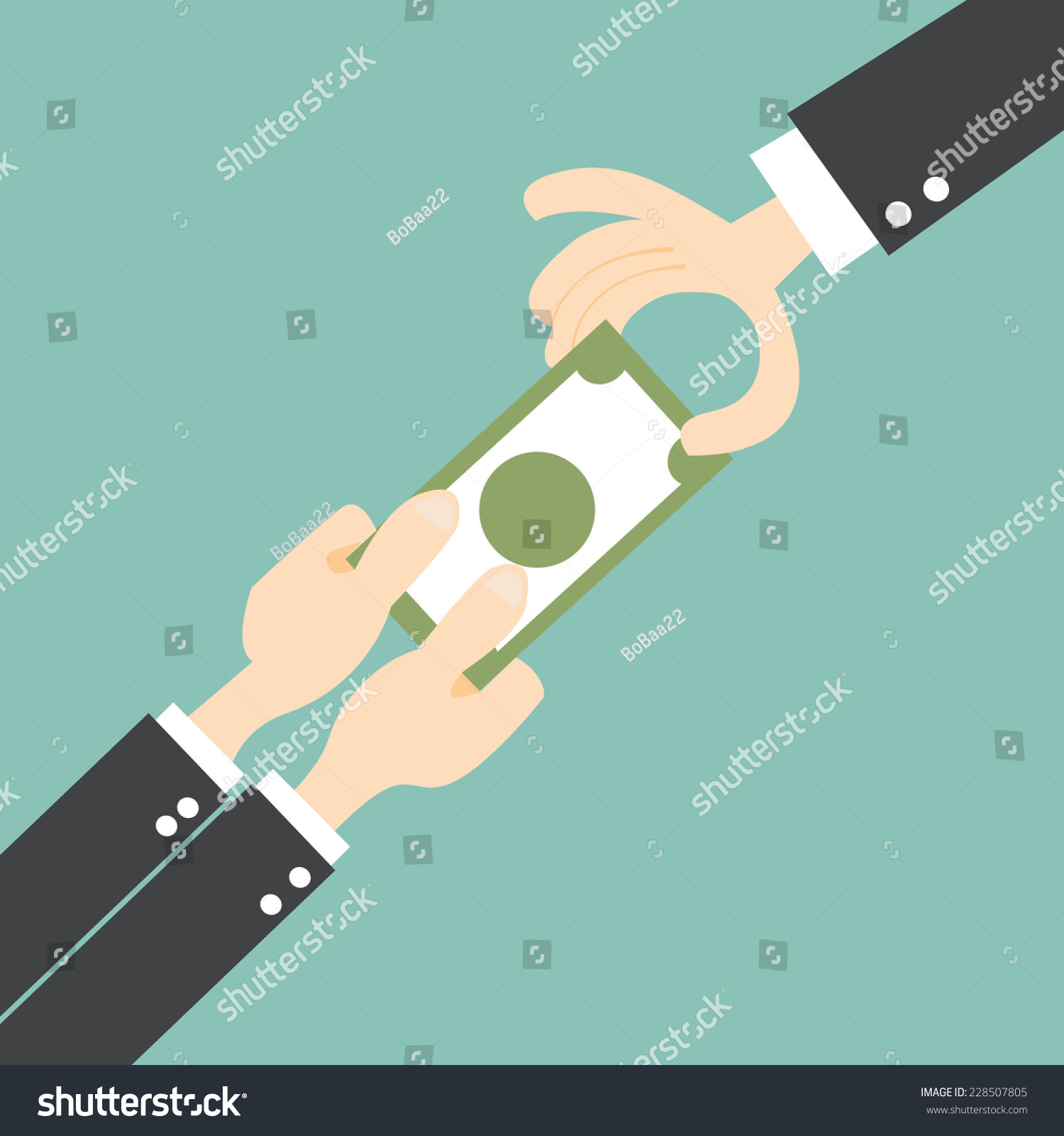 Tug War Money Businessmen Struggles Keep Stock Vector (Royalty Free ...