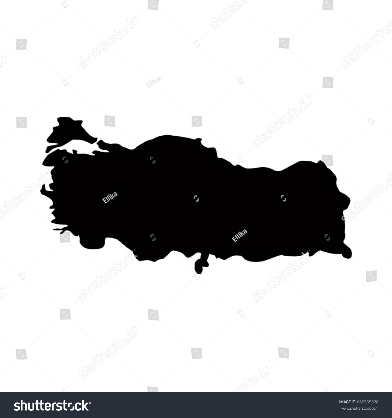 Turkey Map Vector Illustration: Vector De Stock (libre De Regalías ...