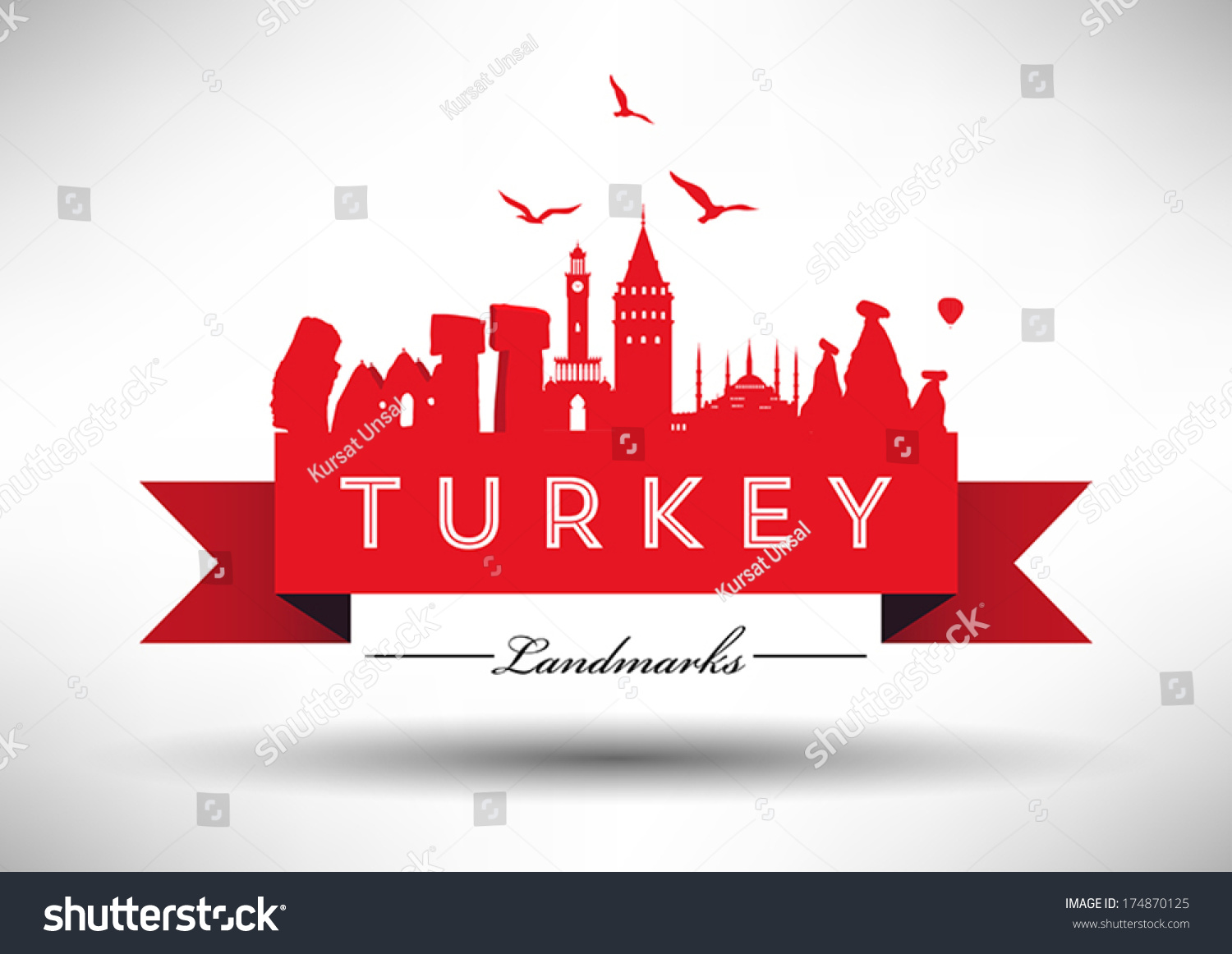 SVG of Turkey's Landmark Design svg