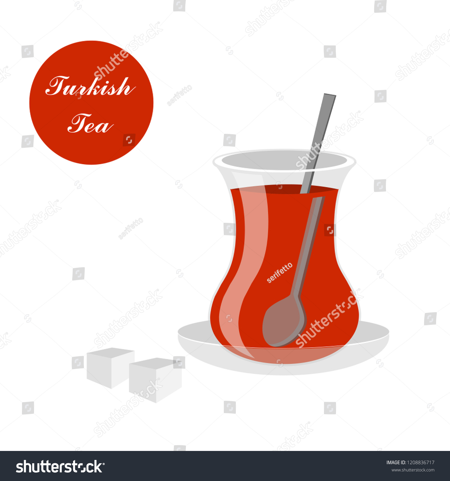 Turkish Tea Vector Illustration: vector de stock (libre de regalías ...
