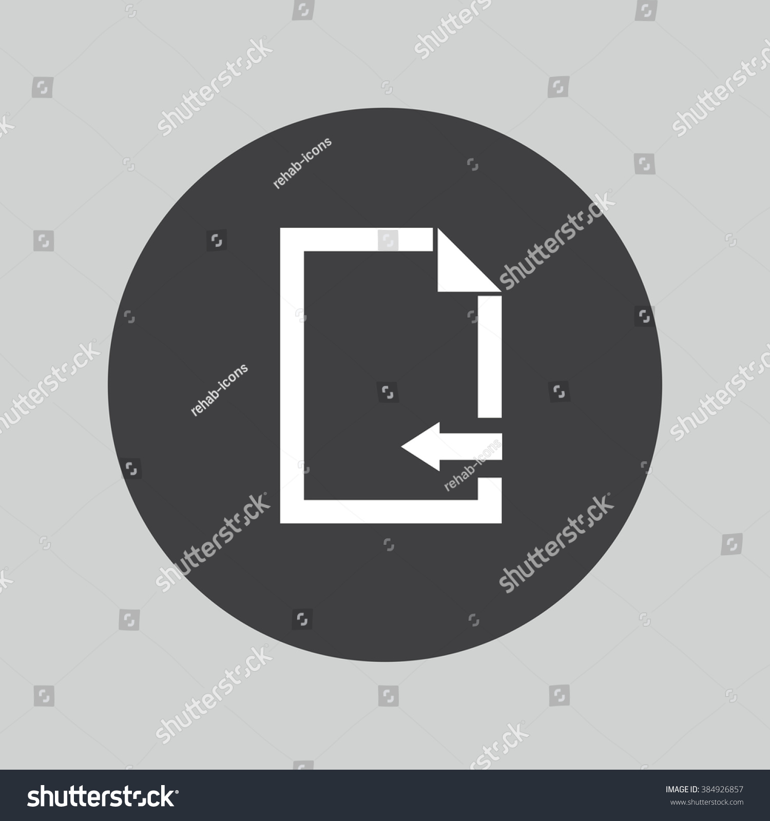 Turn Page Sign Icon Stock Vector 384926857 - Shutterstock