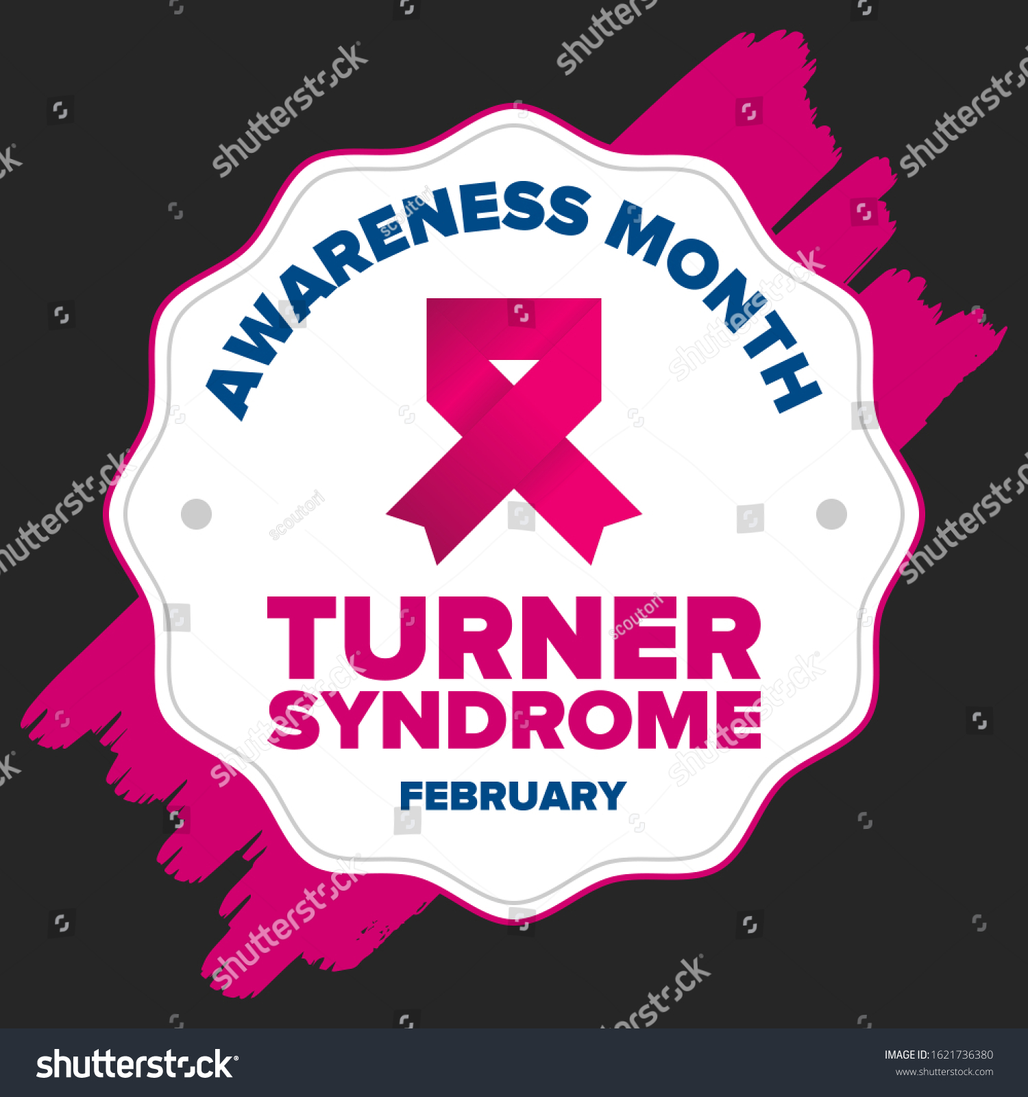 Turner Syndrome Awareness Month Celebrate Annual Image Vectorielle De